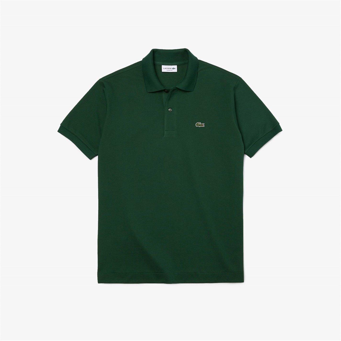 Lacoste Men's Green 132 Classic Short Sleeve Polo Shirt - S