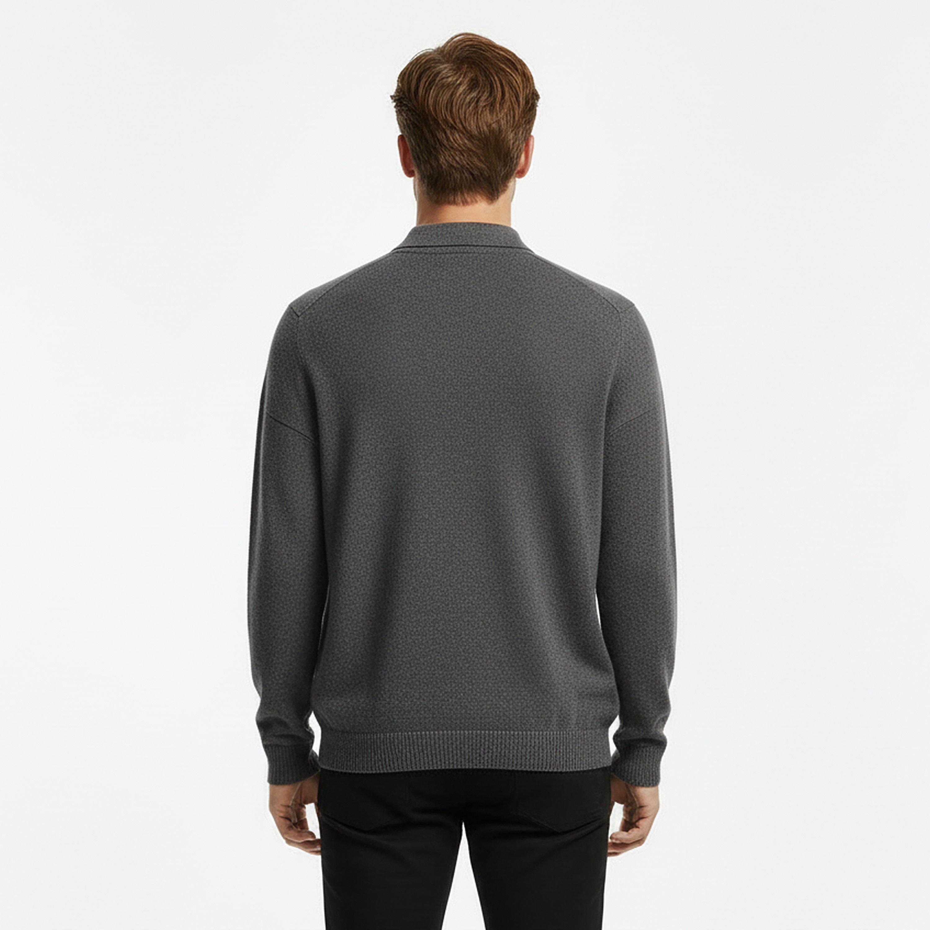 Charcoal - CAPO - Long Sleeve Polo Sn54 - 4