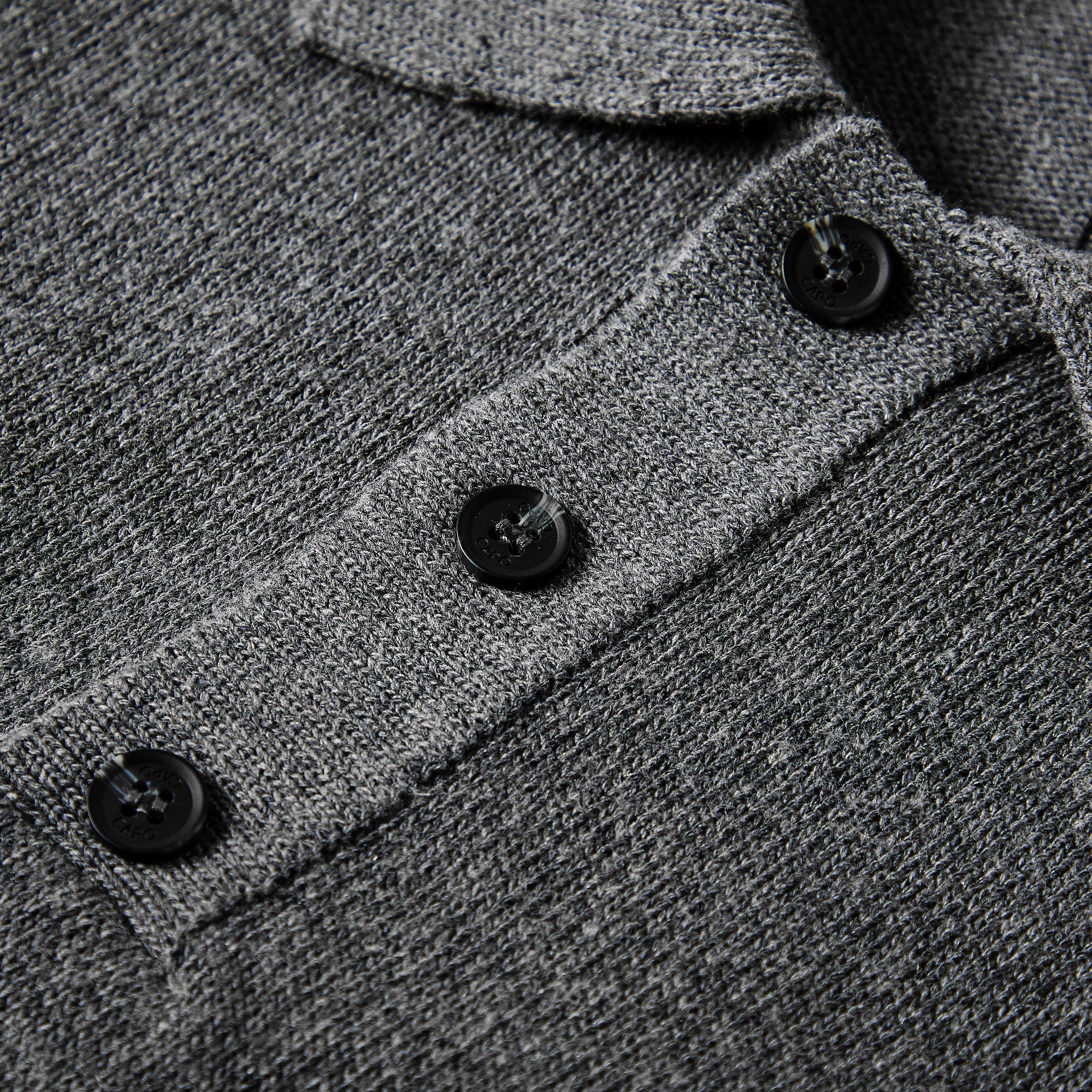 Charcoal - CAPO - Long Sleeve Polo Sn54 - 5