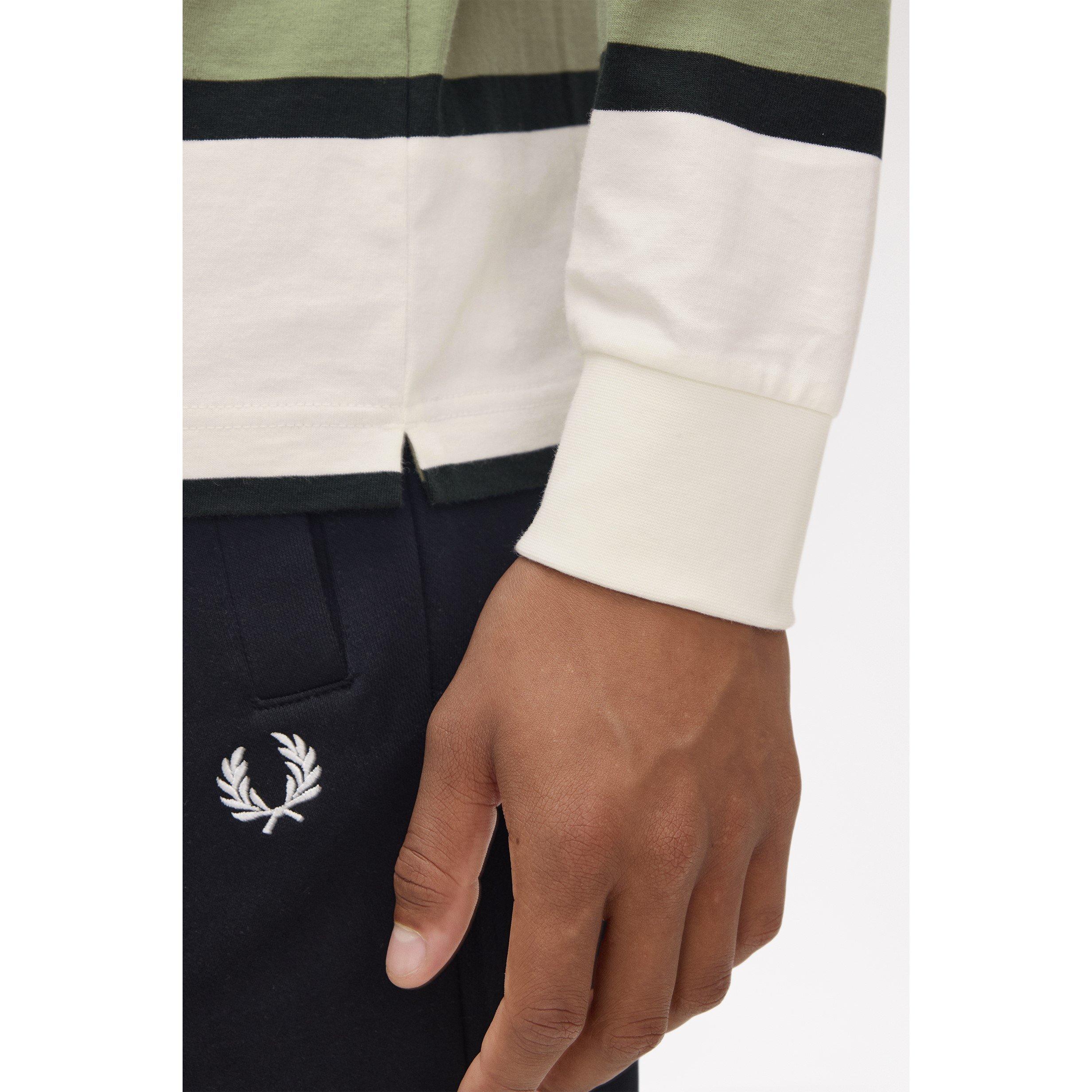 FRED PERRY/Long Sleeve Polo ベージュL フレッドペリーシャツ メンズ
