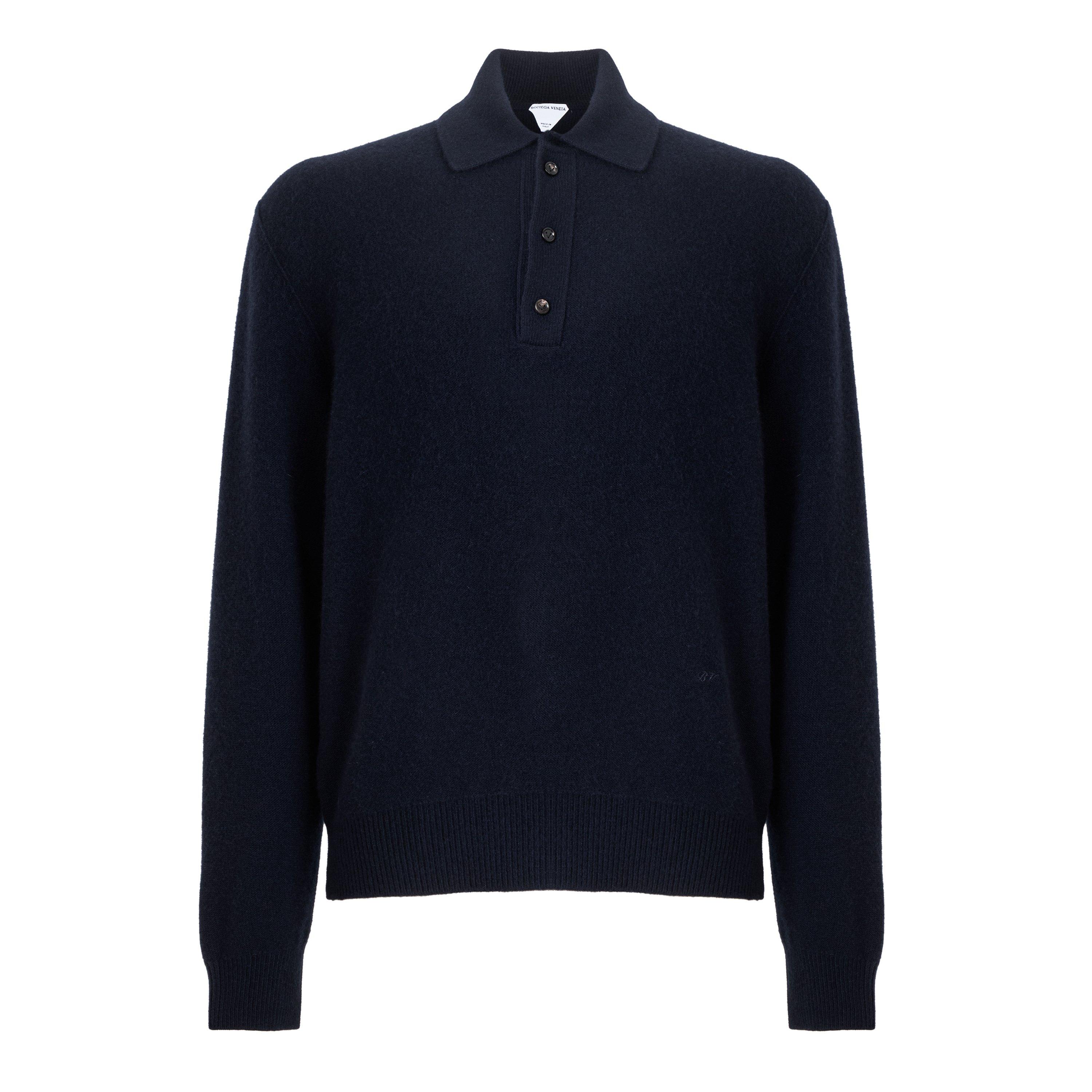 Midnight Blue - Bottega Veneta - BV Signture LS Polo Sn64 - 1