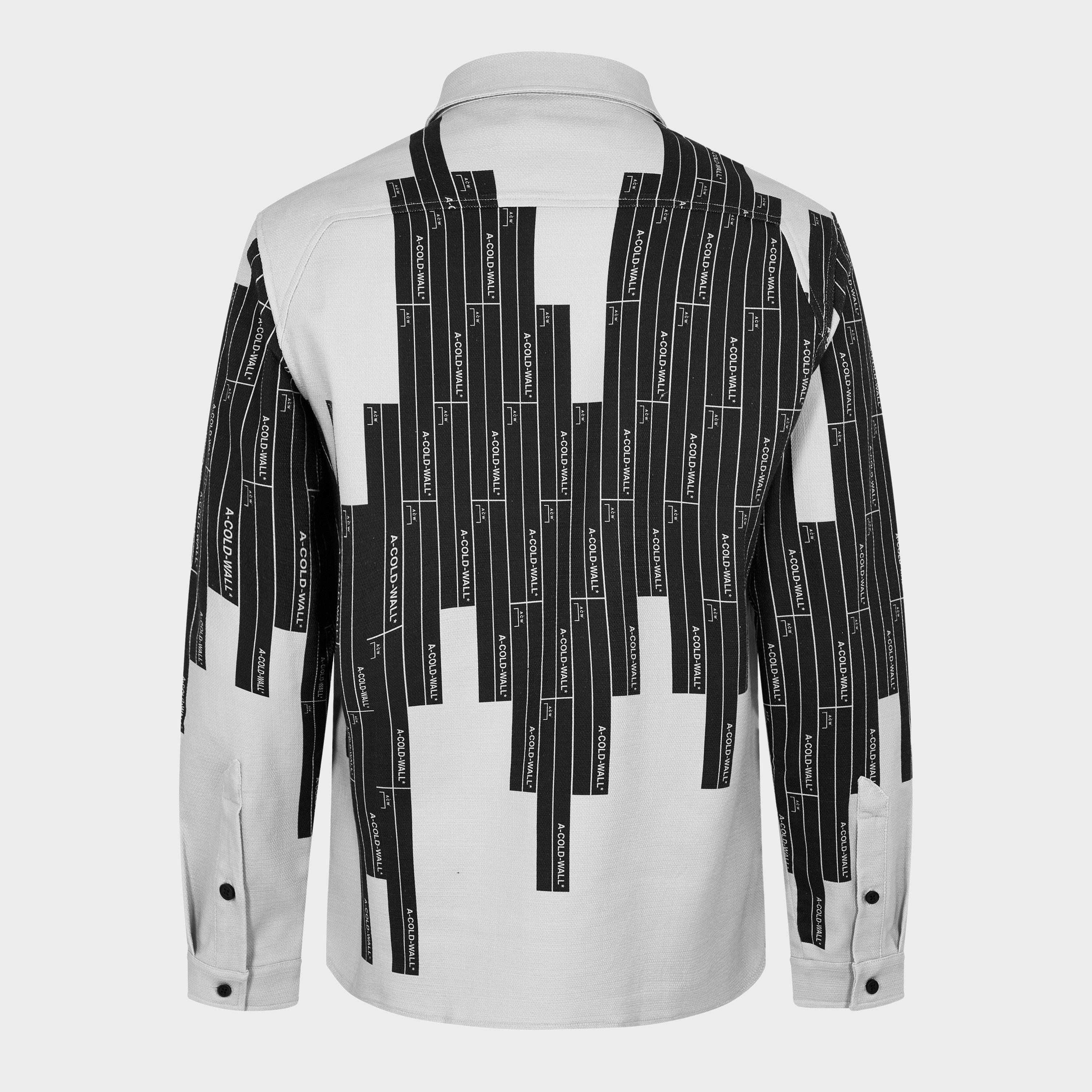 Mid Grey - A-COLD-WALL - Men's Vector Monogram Long-Sleeve Polo Shirt - 2