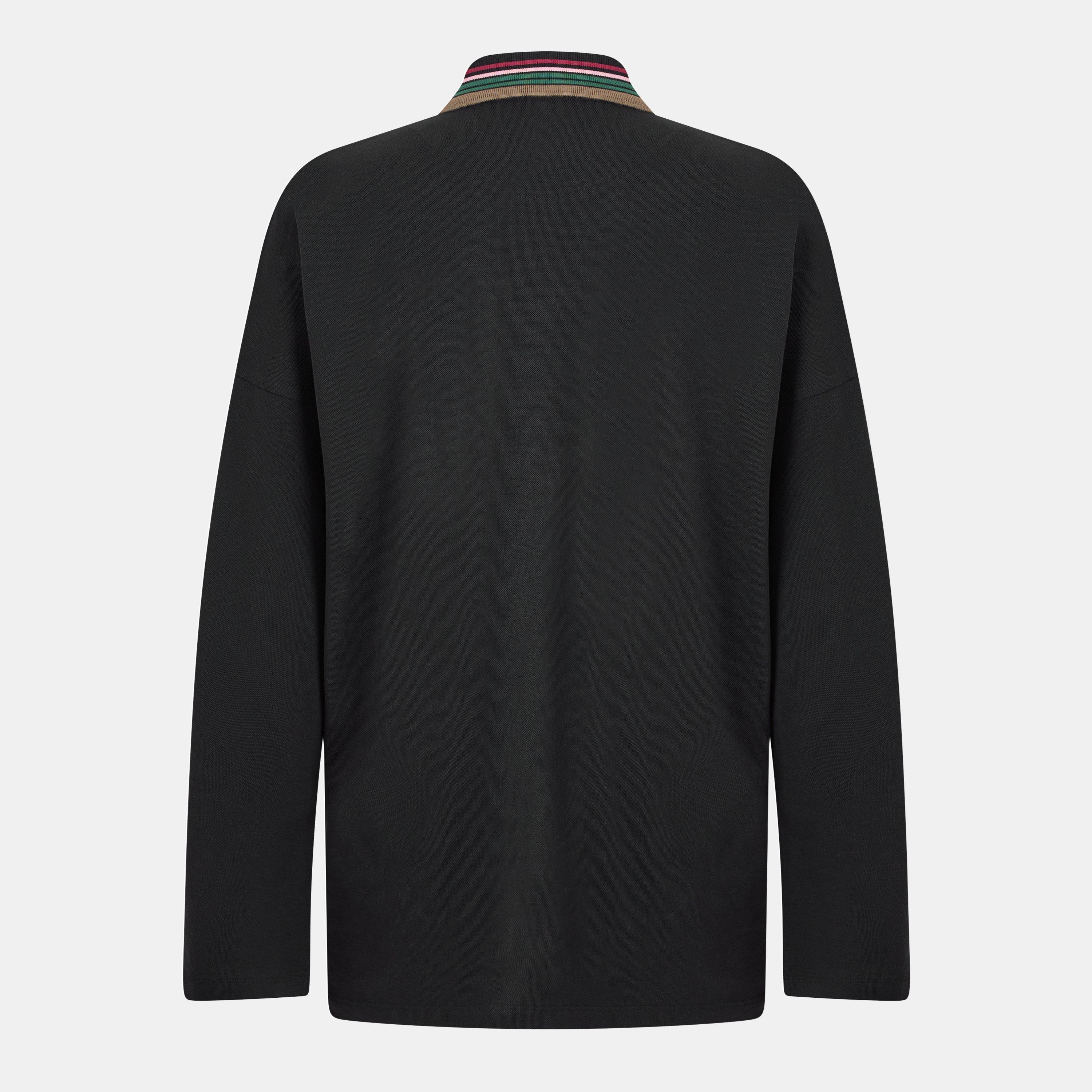 Black - Vivienne Westwood - Men's Long-Sleeve Polo - 2