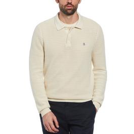 Original Penguin OP Long Sleeve Polo Mens