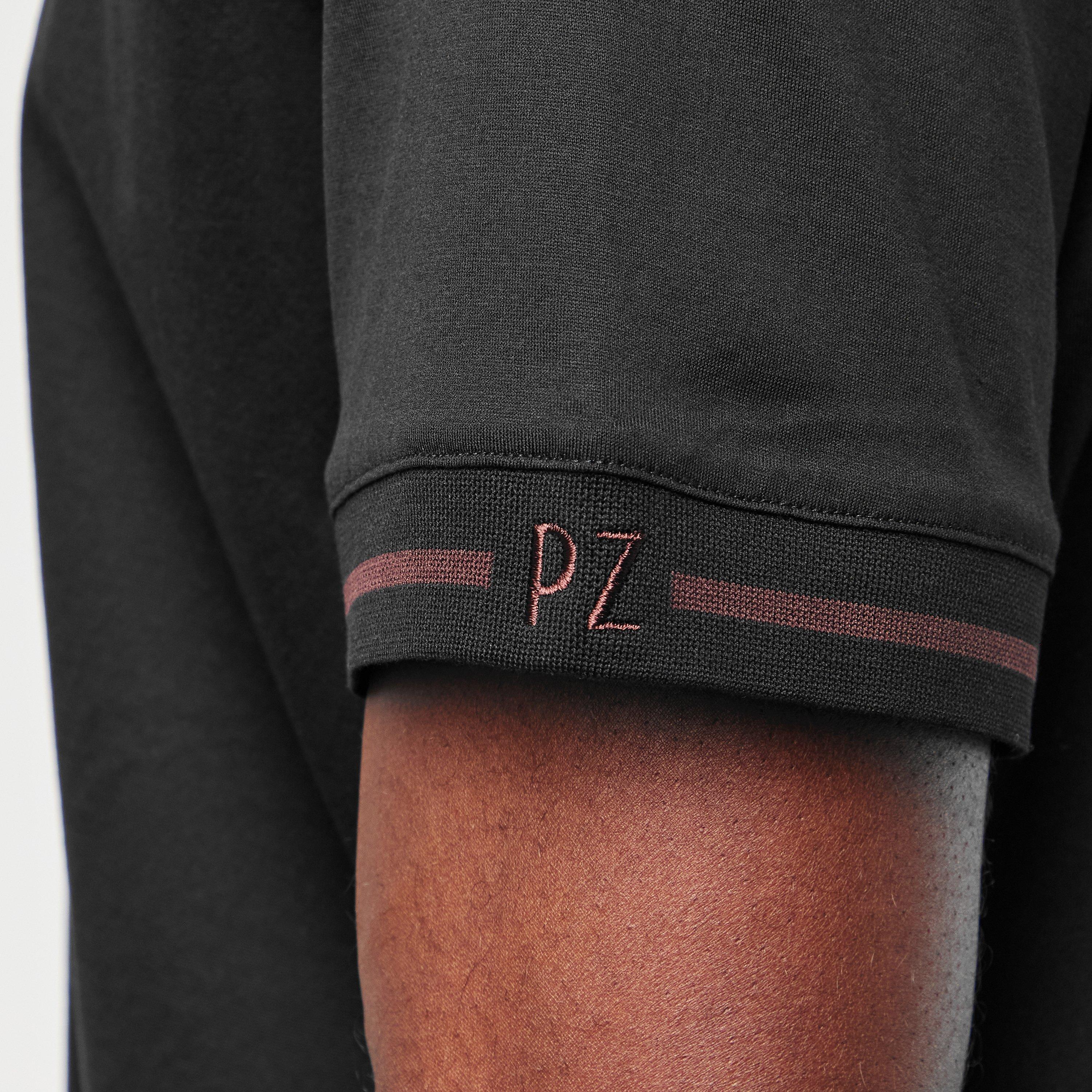 Black - Pal Zileri - Men's Long-Sleeve Polo Shirt - 5