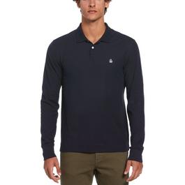 Original Penguin Long Sleeve Pique Polo Shirt Mens