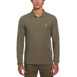 Original Penguin Long Sleeve Pique Polo Shirt Mens