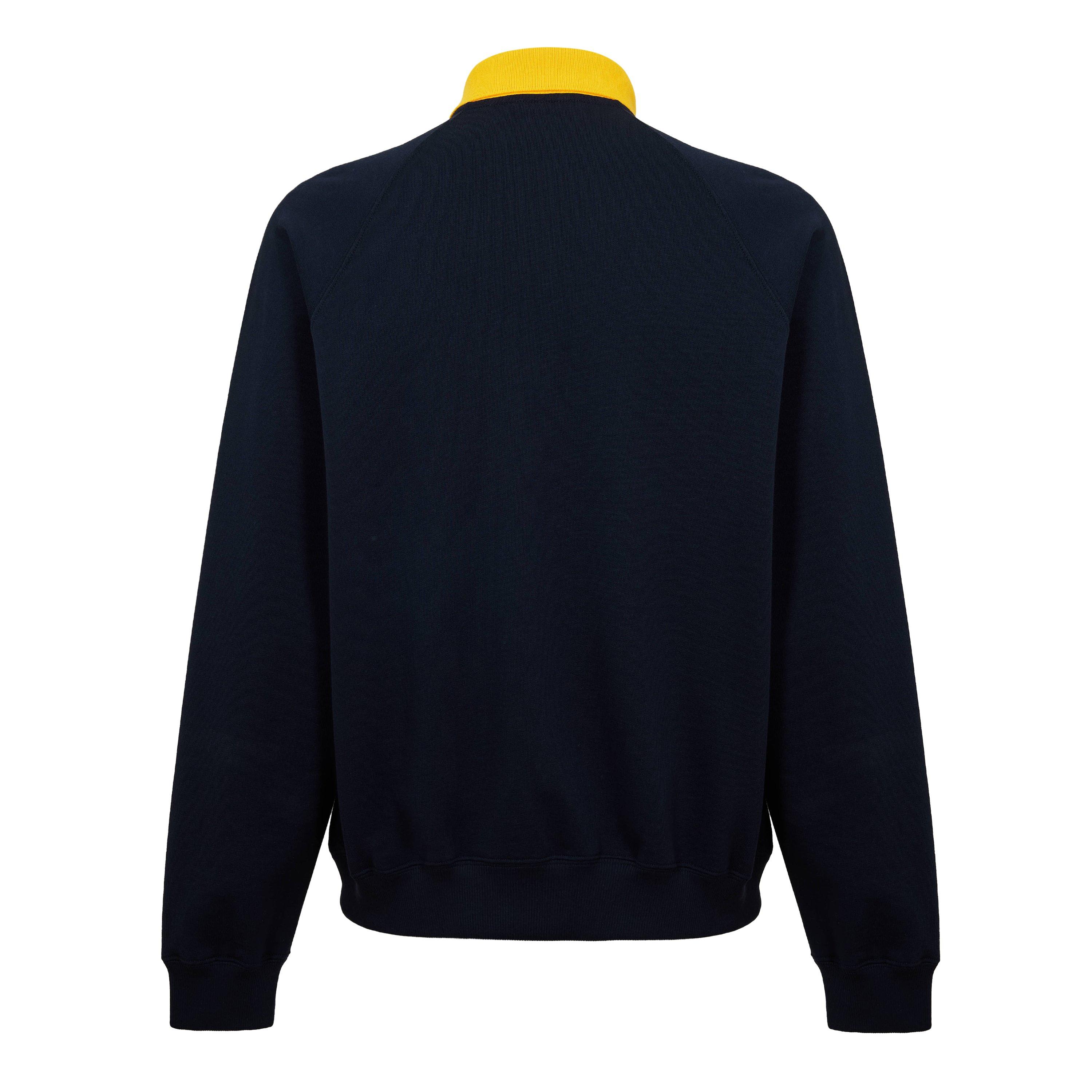 Navy - Versace - Men's Long Sleeve Polo Shirt - 2