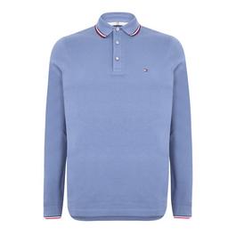 Tommy Hilfiger 1985 RWB TIPPED SLIM LS POLO