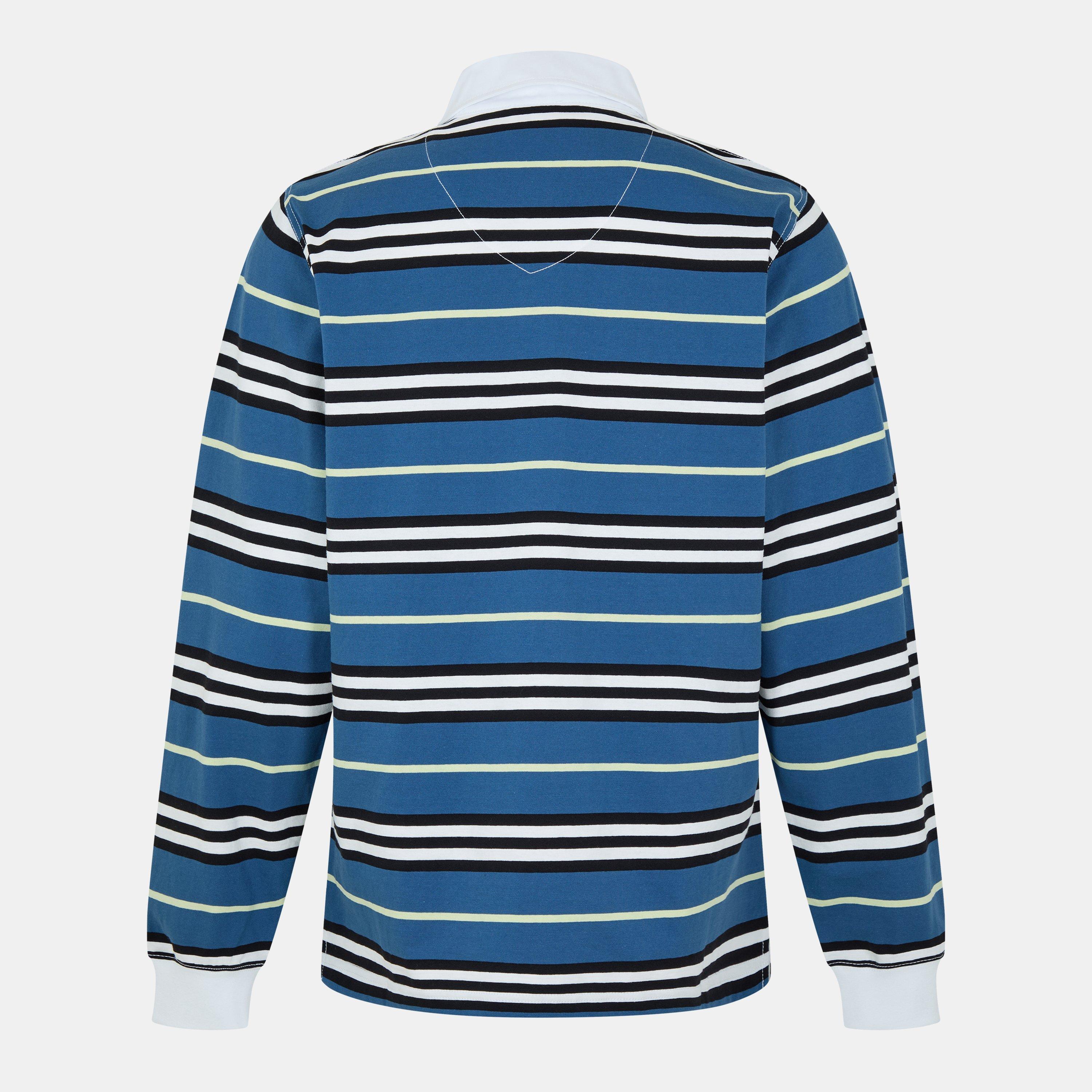 Anchor - Burberry - Men's Burb Stripe Long-Sleeve Polo Shirt - 2