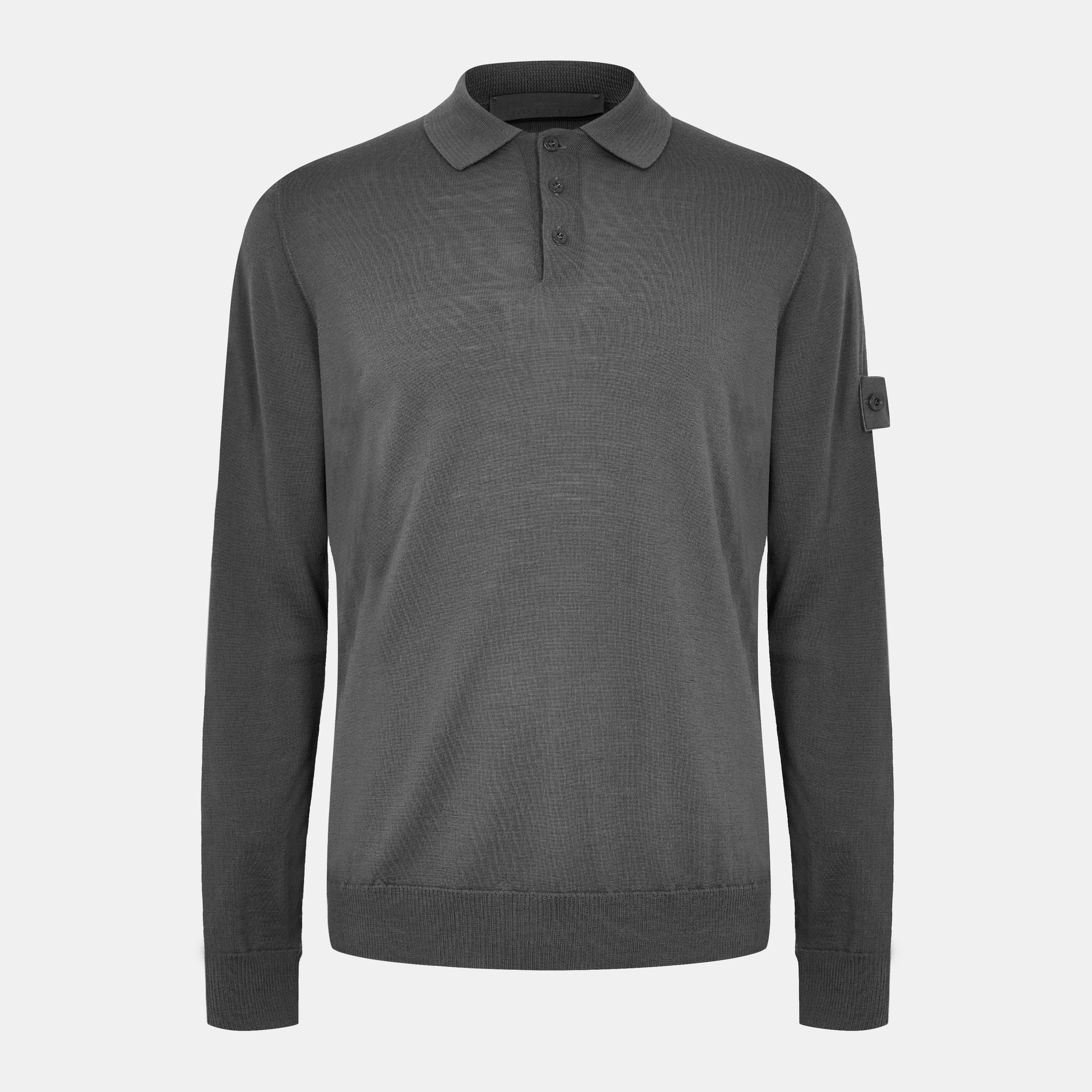 Stone Island Ghost Mens Ghost Knit Polo