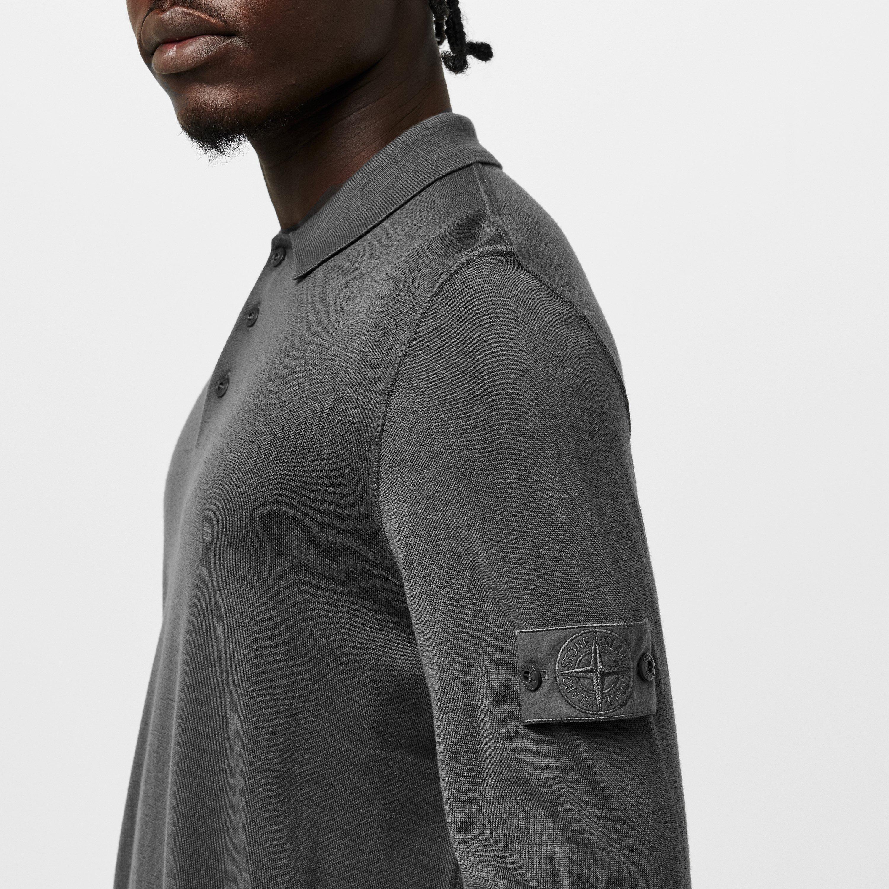 Fumo V0067 - Stone Island Ghost - Mens Ghost Knit Polo - 5