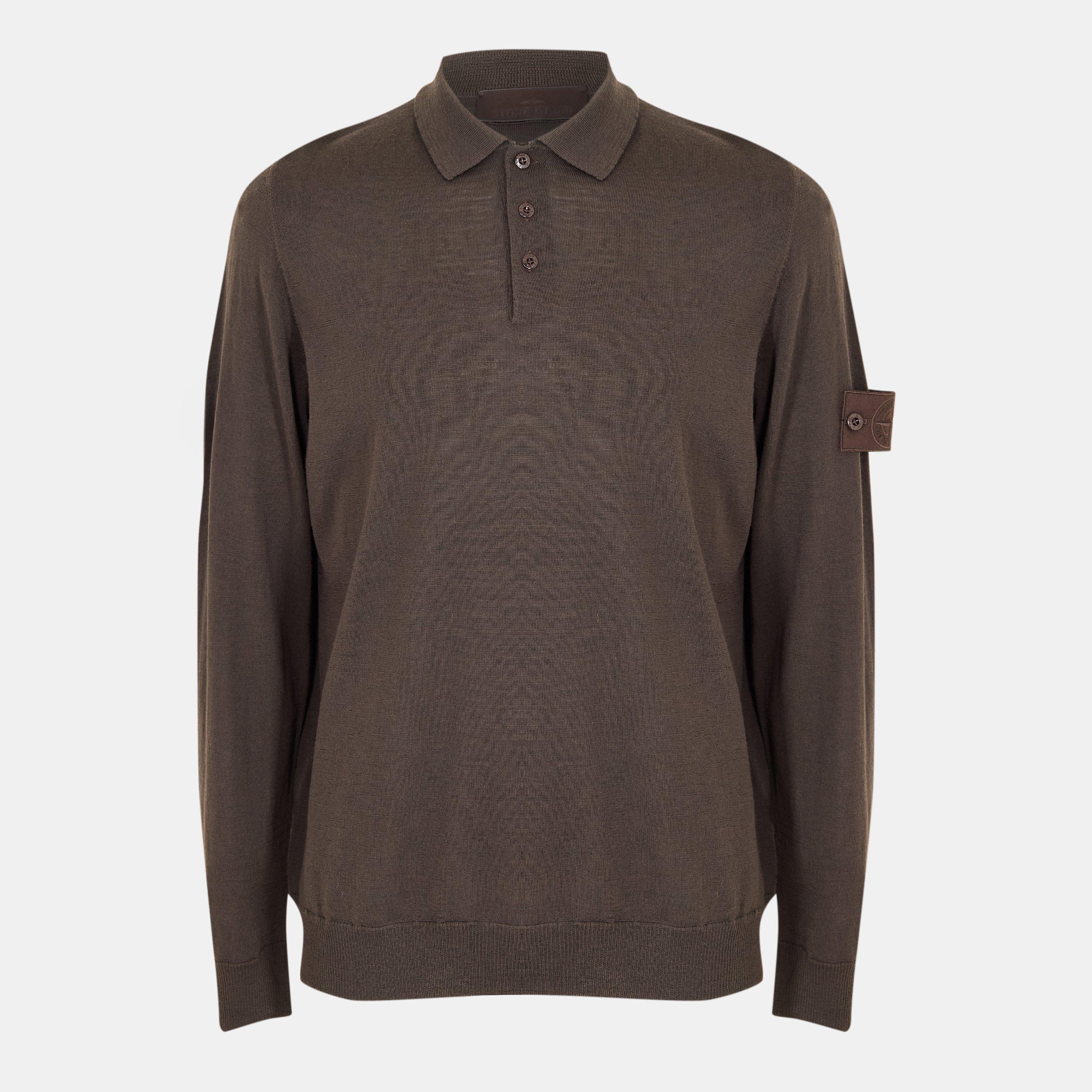 Stone Island | Mens Ghost Knit Polo | Long Sleeve Polos | Cruise