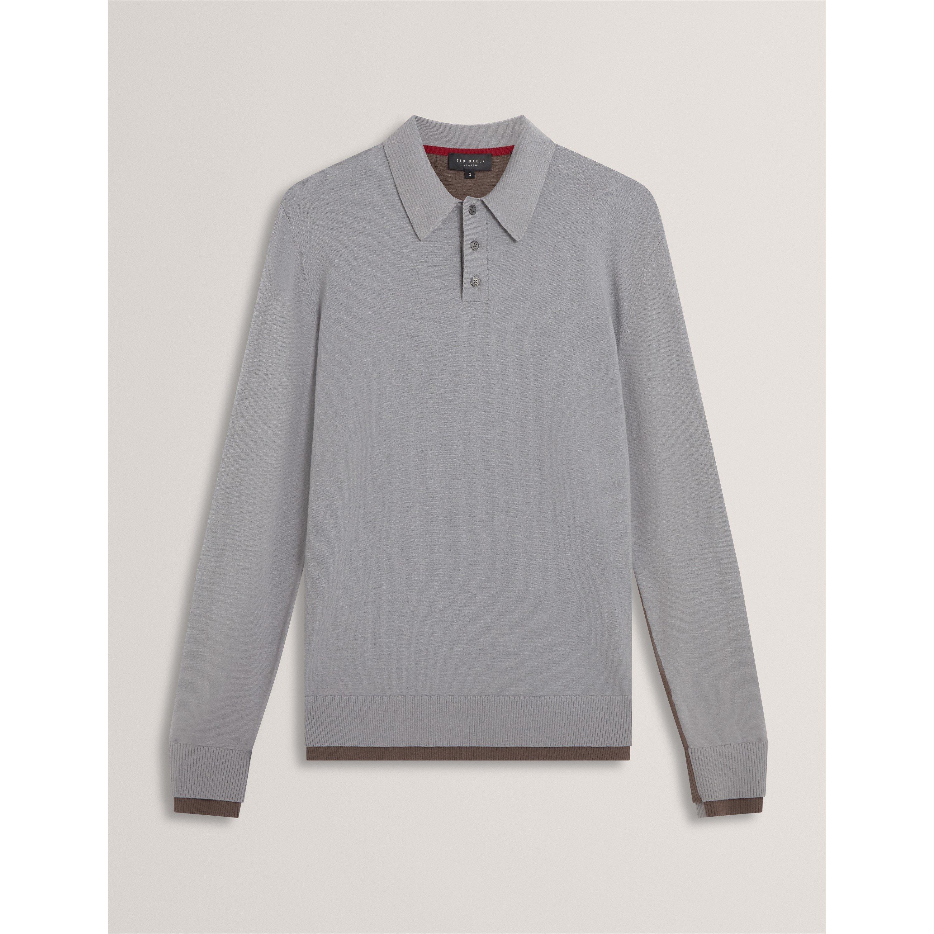 Dk-Grey - Ted Baker - Ted LS Polo Sn71 - 1