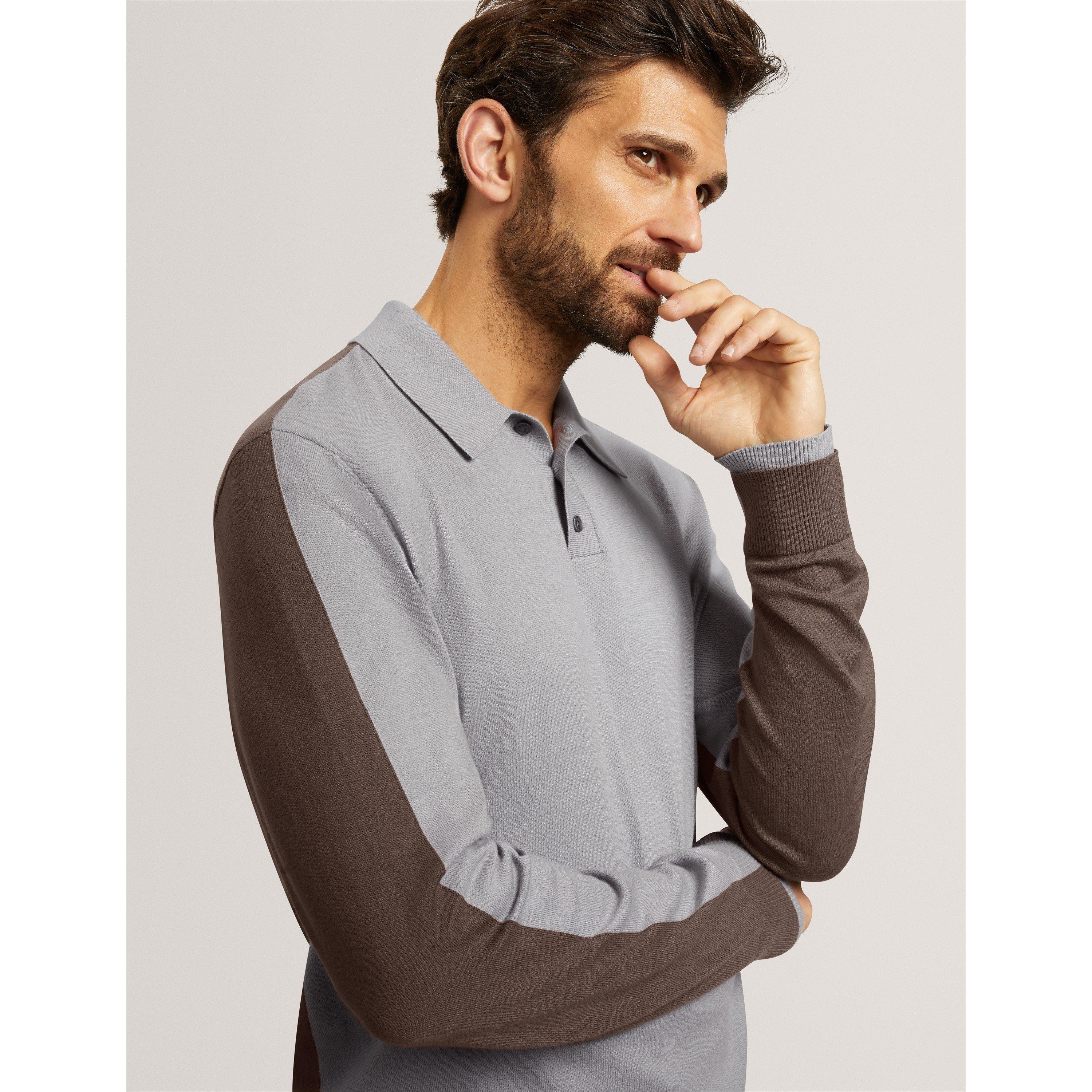 Dk-Grey - Ted Baker - Ted LS Polo Sn71 - 4
