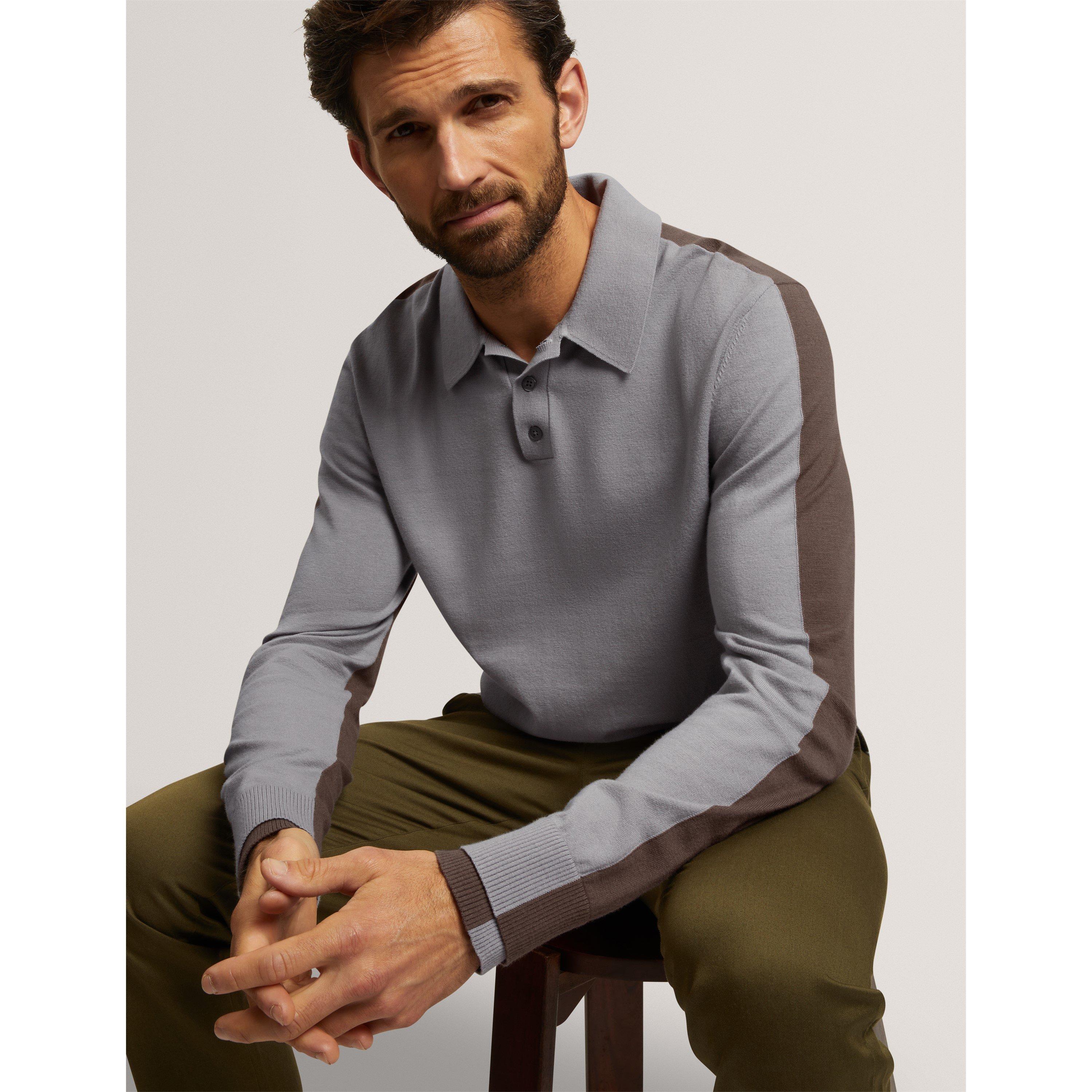 Dk-Grey - Ted Baker - Ted LS Polo Sn71 - 7