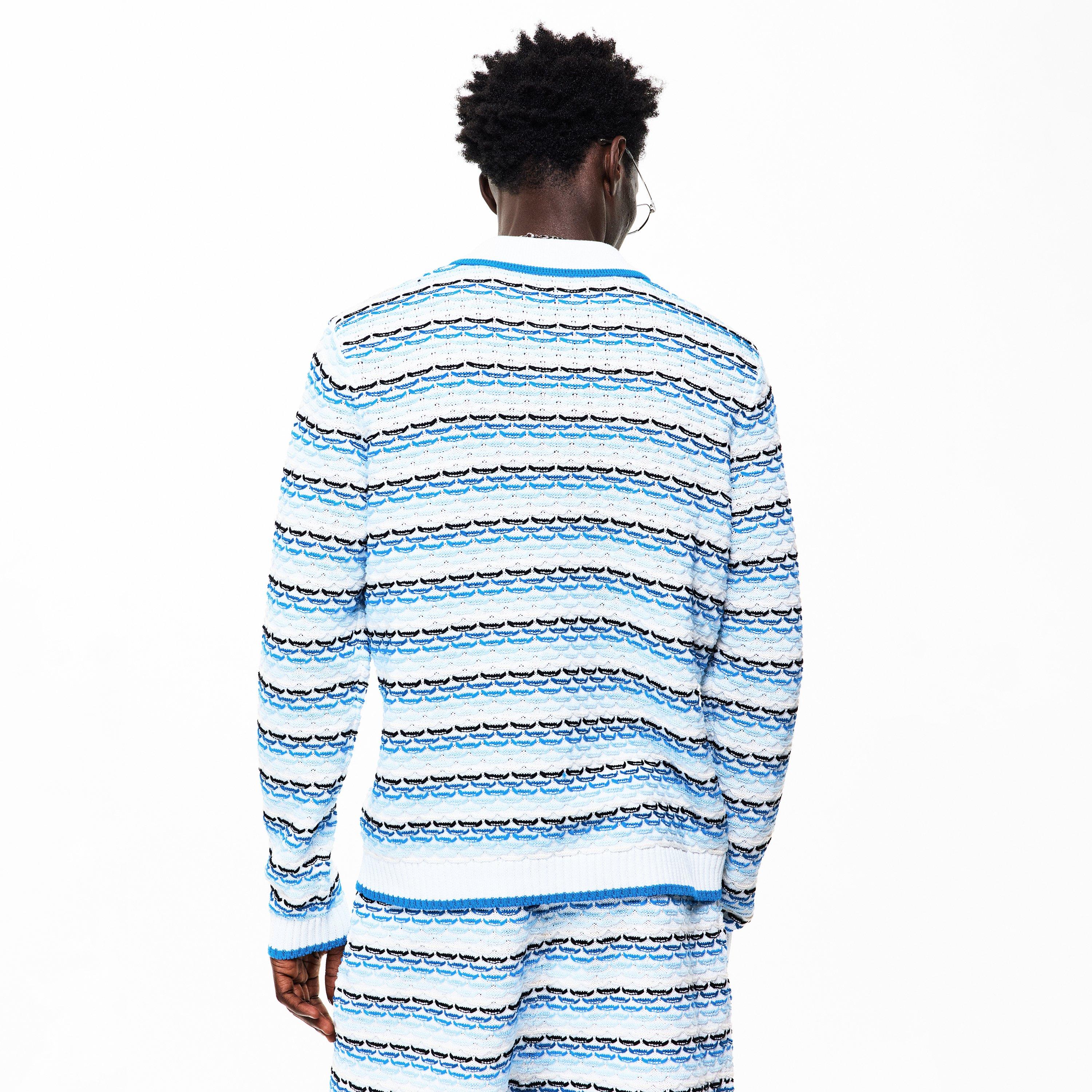 Blue - Casablanca - Casa Tuck Stitch LS Sn62 - 4