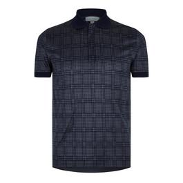 Canali Jacquard Polo Shirt