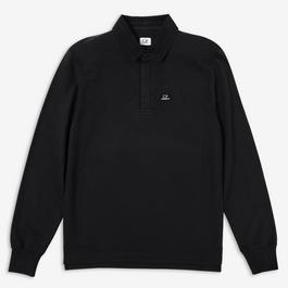 CP Company Company Light Fleece Mens Polo Sweatshirt