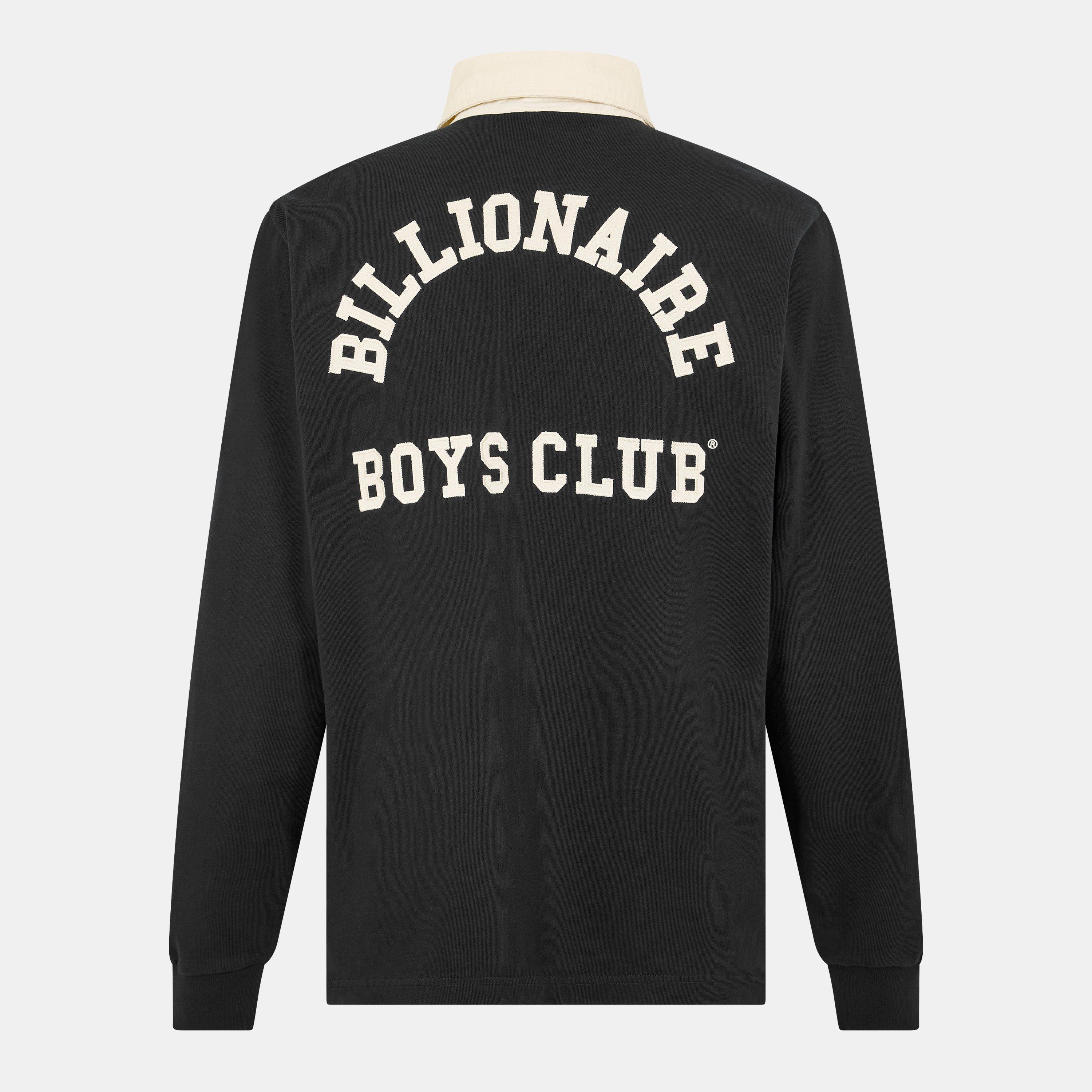 Black - Billionaire Boys Club - Men's Astro Ptch Long Sleeve Polo Shirt - 2