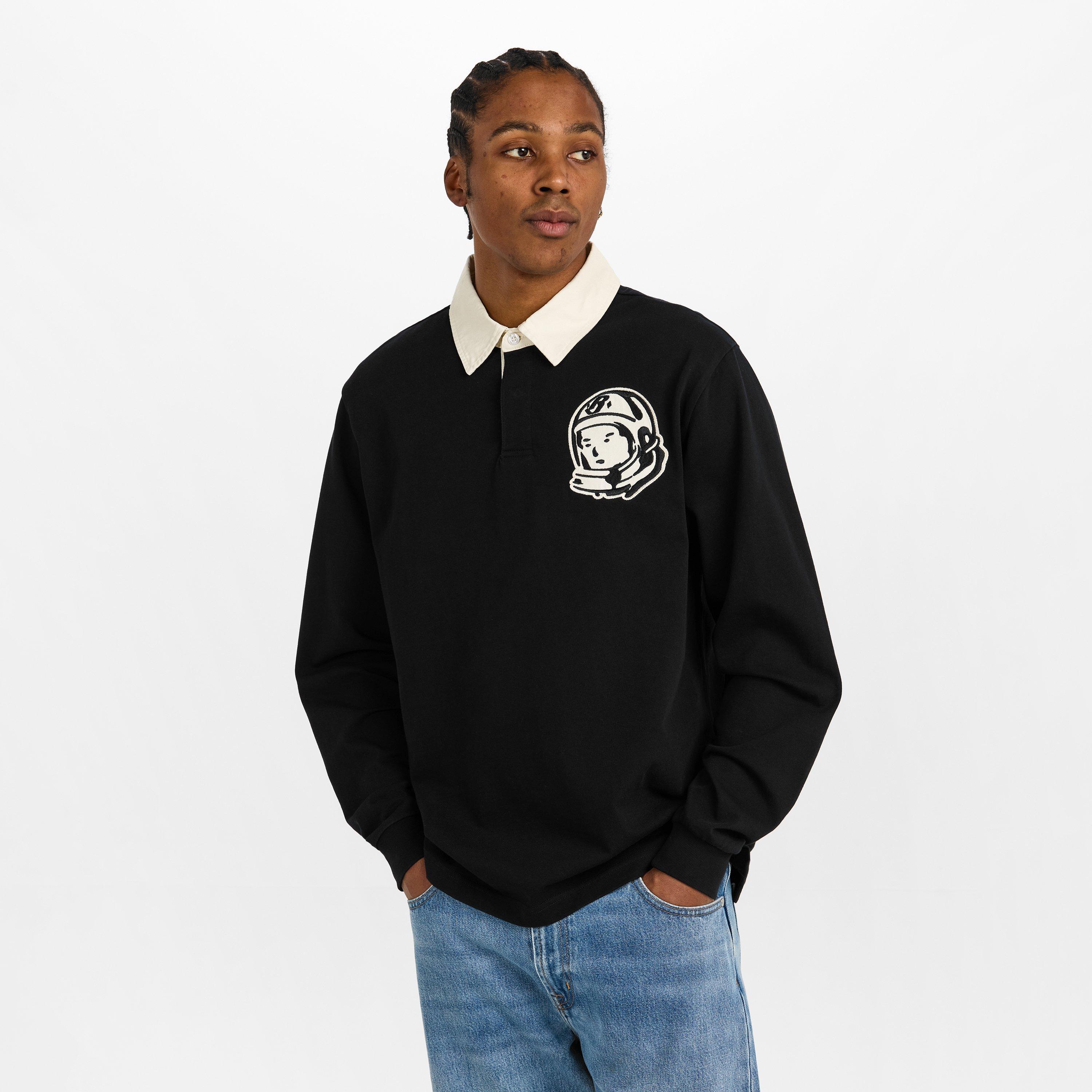 Black - Billionaire Boys Club - Men's Astro Ptch Long Sleeve Polo Shirt - 3