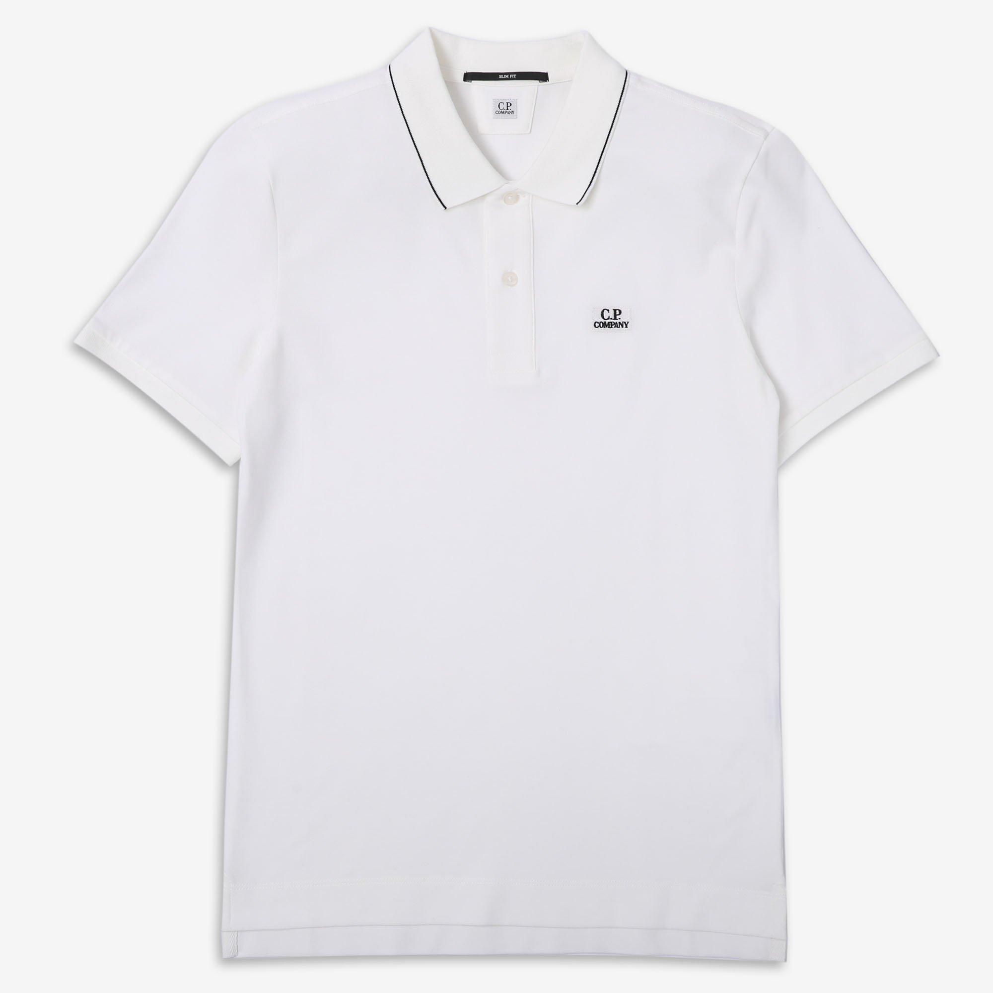 CP Company | Company Stretch Piquet Slim Mens Polo Shirt | Short Sleeve ...