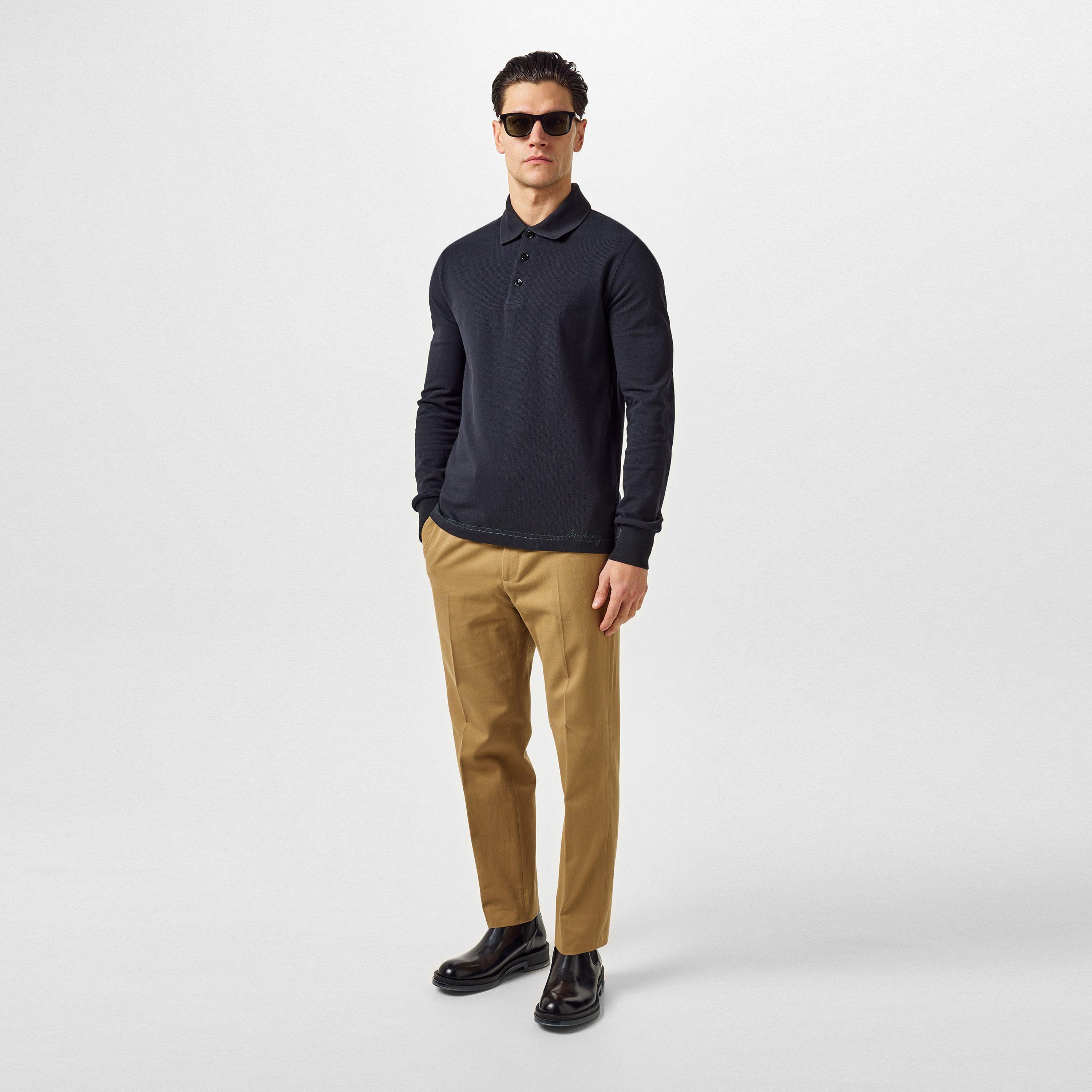 Black - Burberry - Polo Top - 4