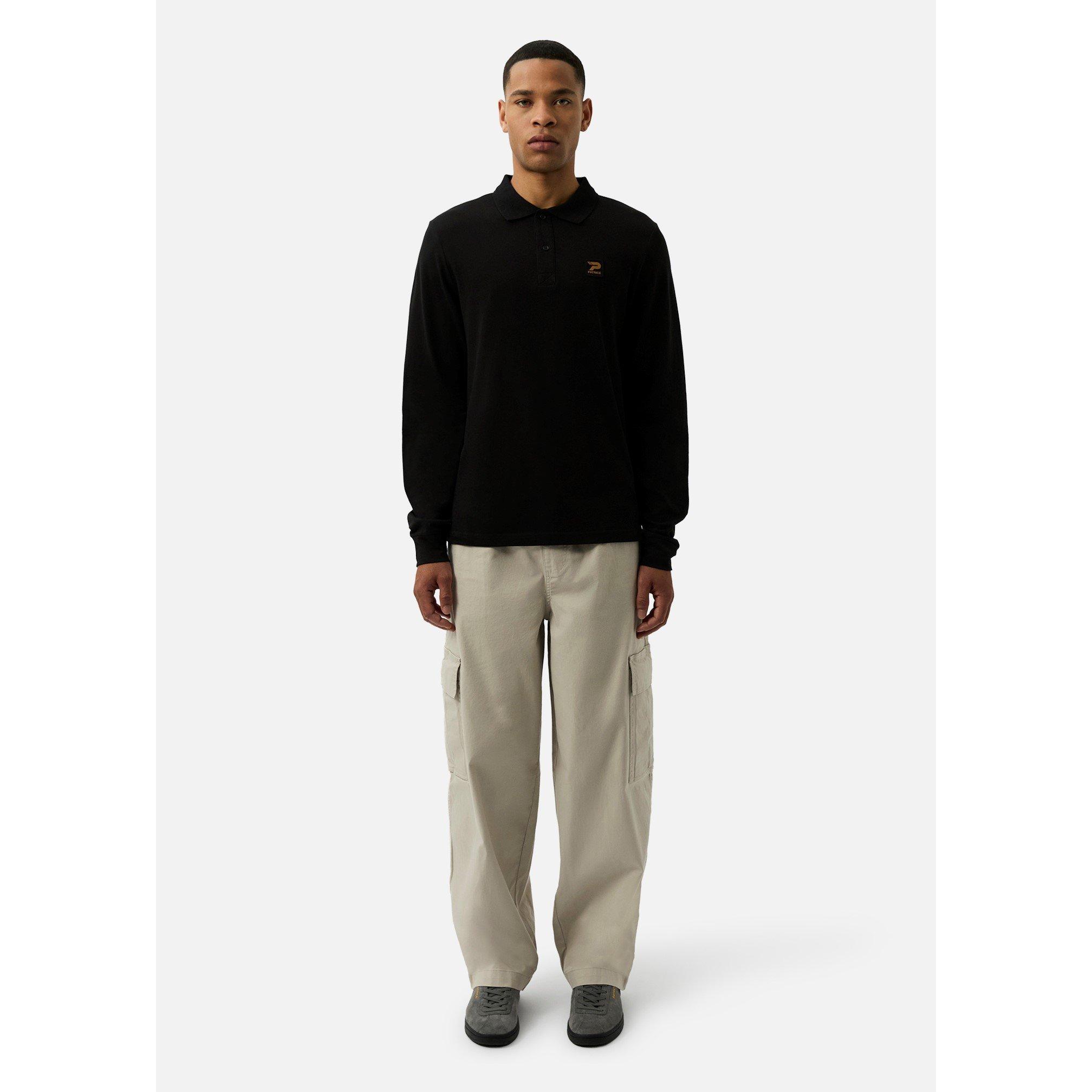 Black - Patrick - Luca Long-Sleeve Polo Shirt - 4