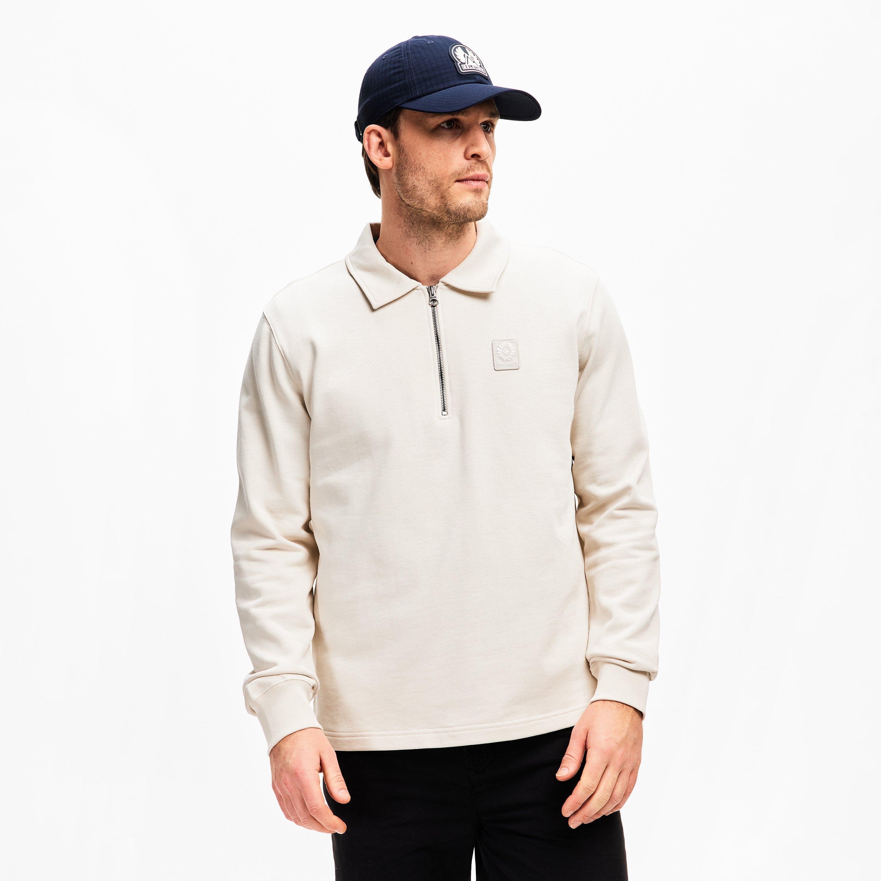 Silver Birch - Belstaff - Men's Curator Long Sleeve Polo Shirt - 3