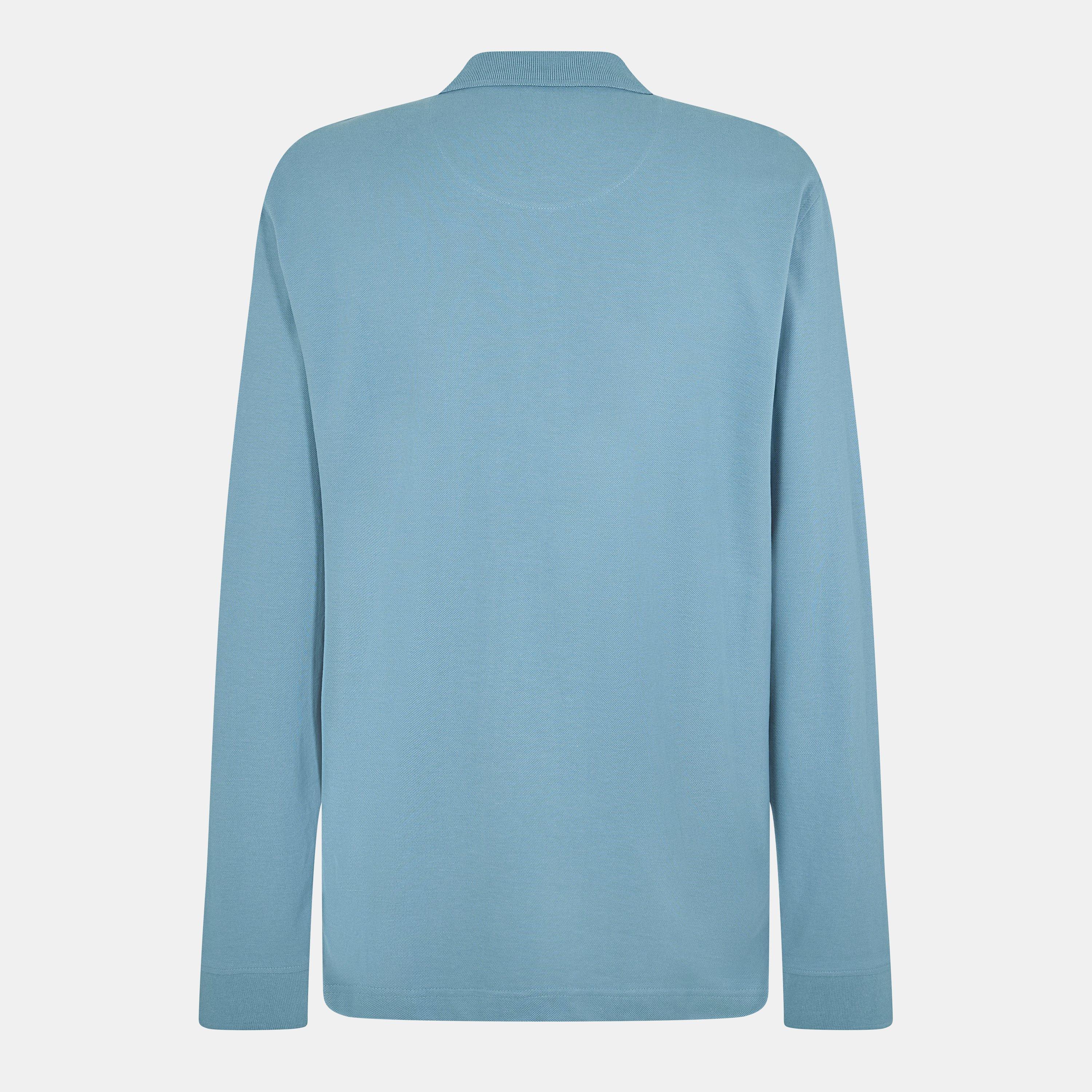 Para Blue - Farah - Long-Sleeve Polo Shirt - 2