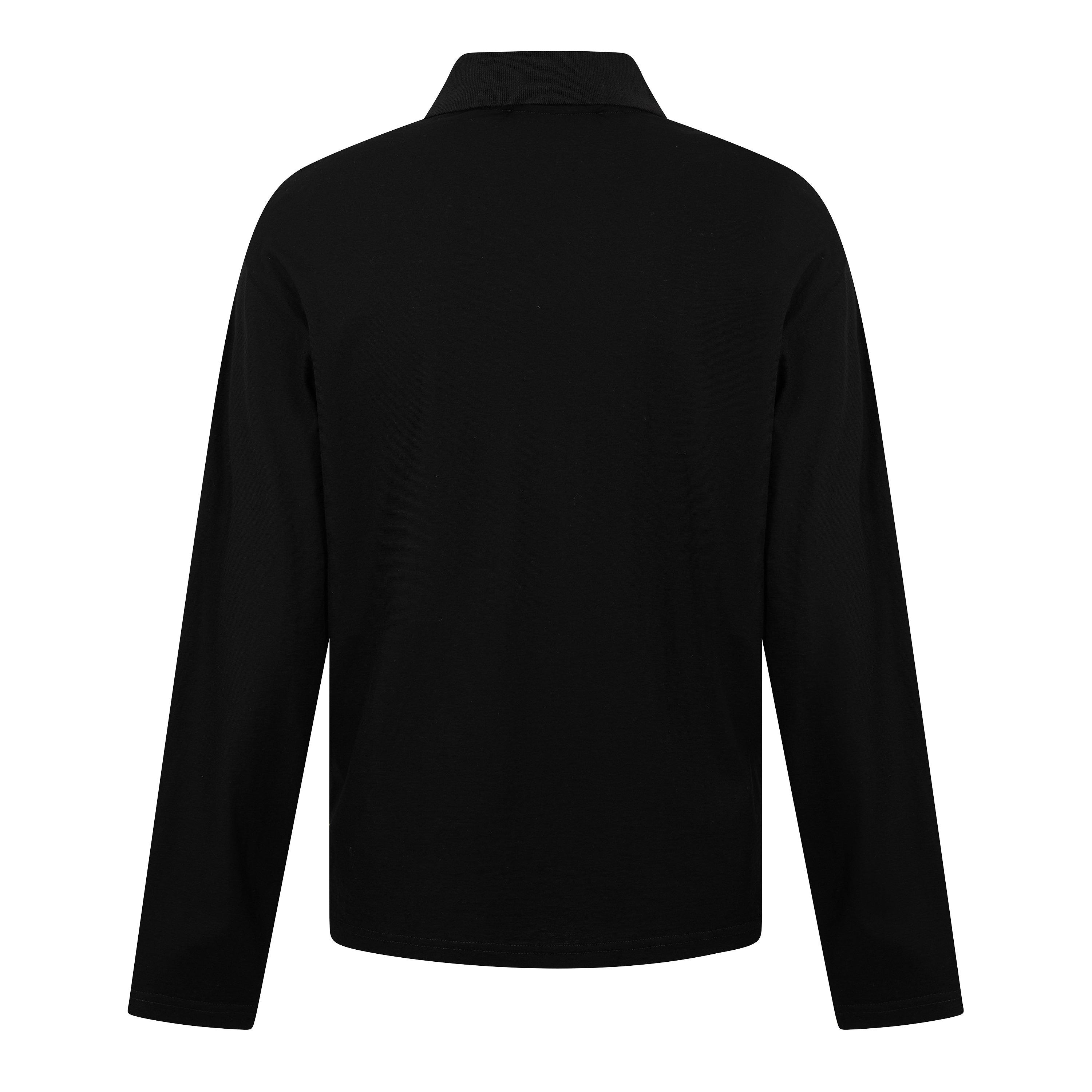 Black - Our Legacy - Men's Long Sleeve Polo Shirt - 2