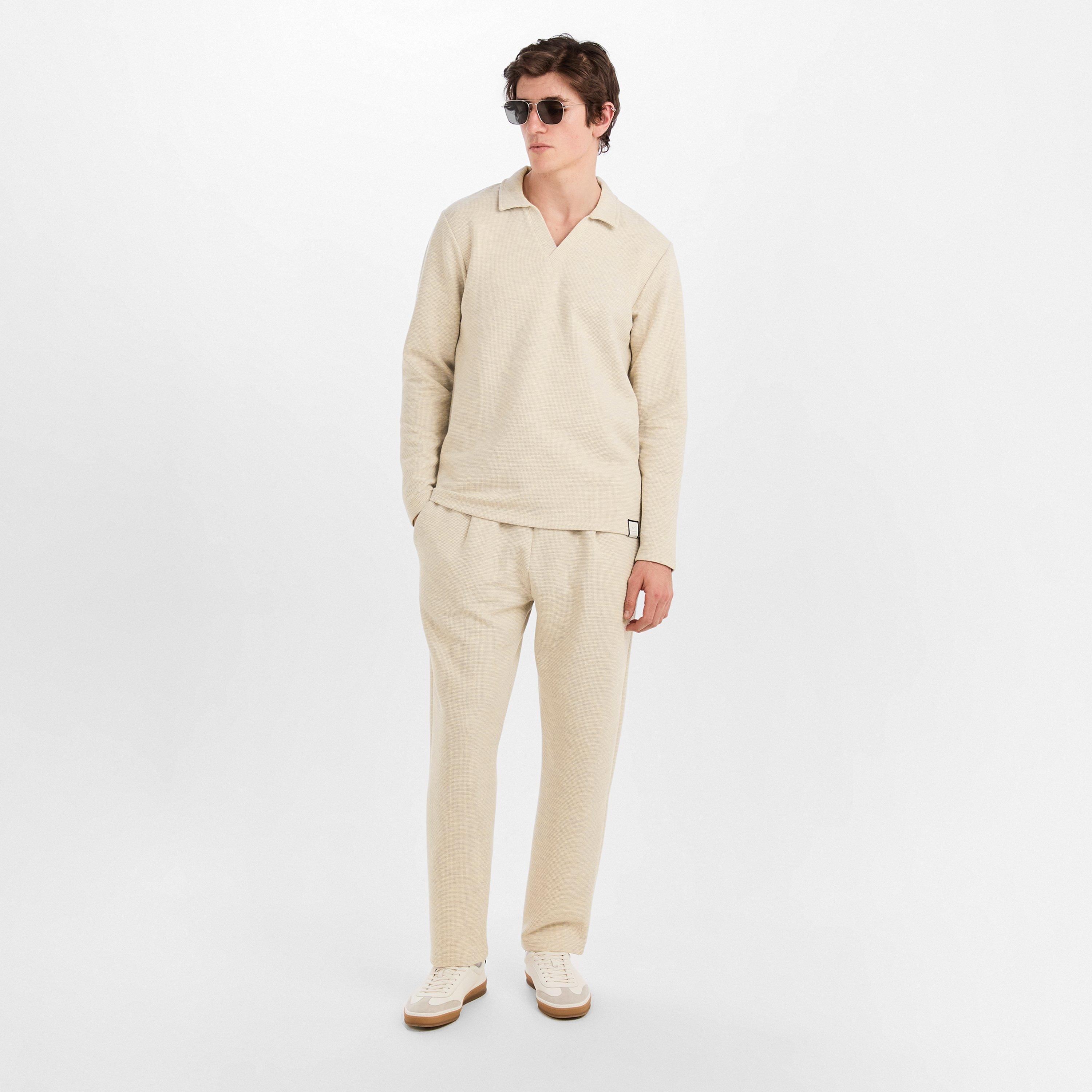 Ecru 107 - Prevu - Mens Altius Long Sleeve Polo Shirt - 6