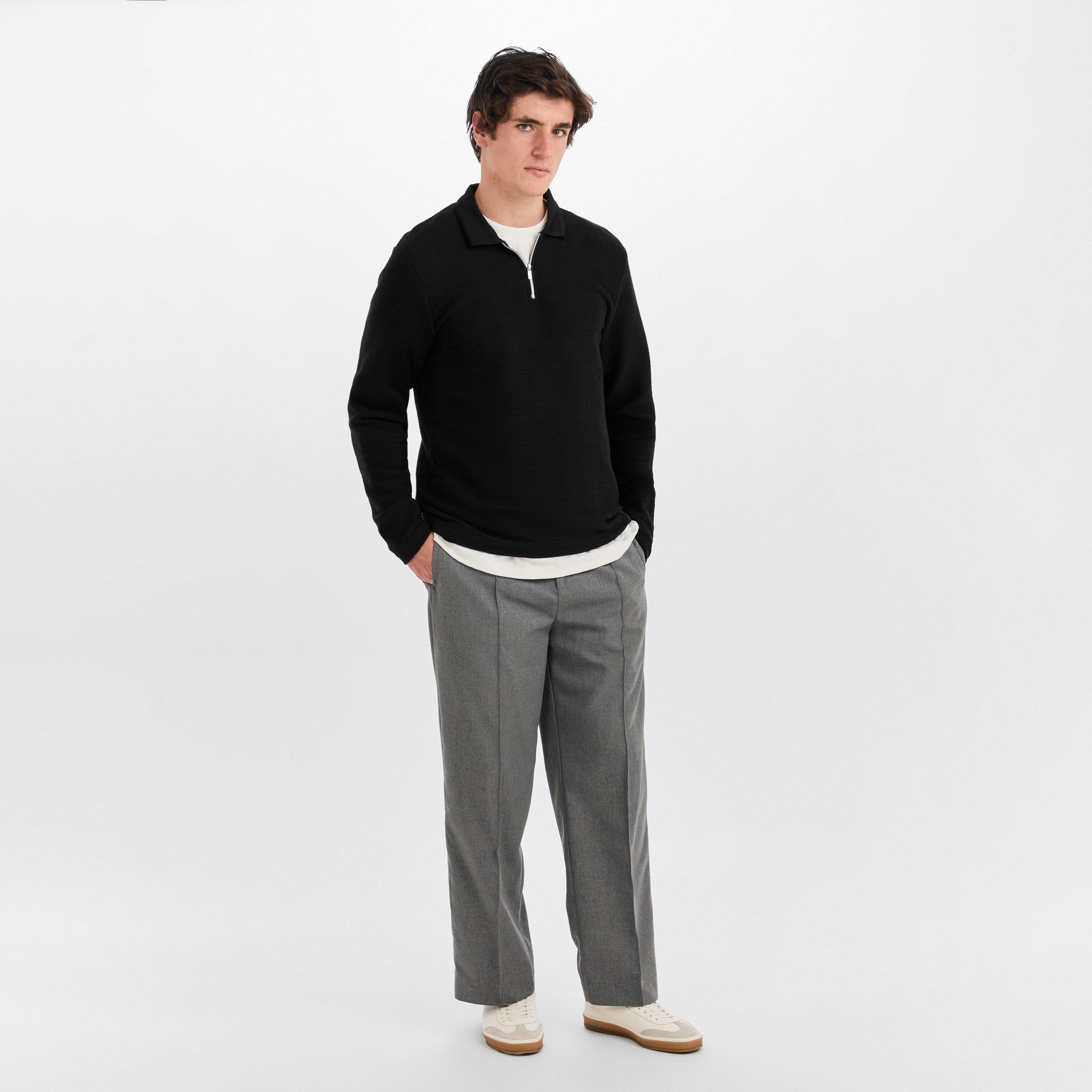 Black 001 - Prevu - Mens Ottoman Polo Shirt - 6