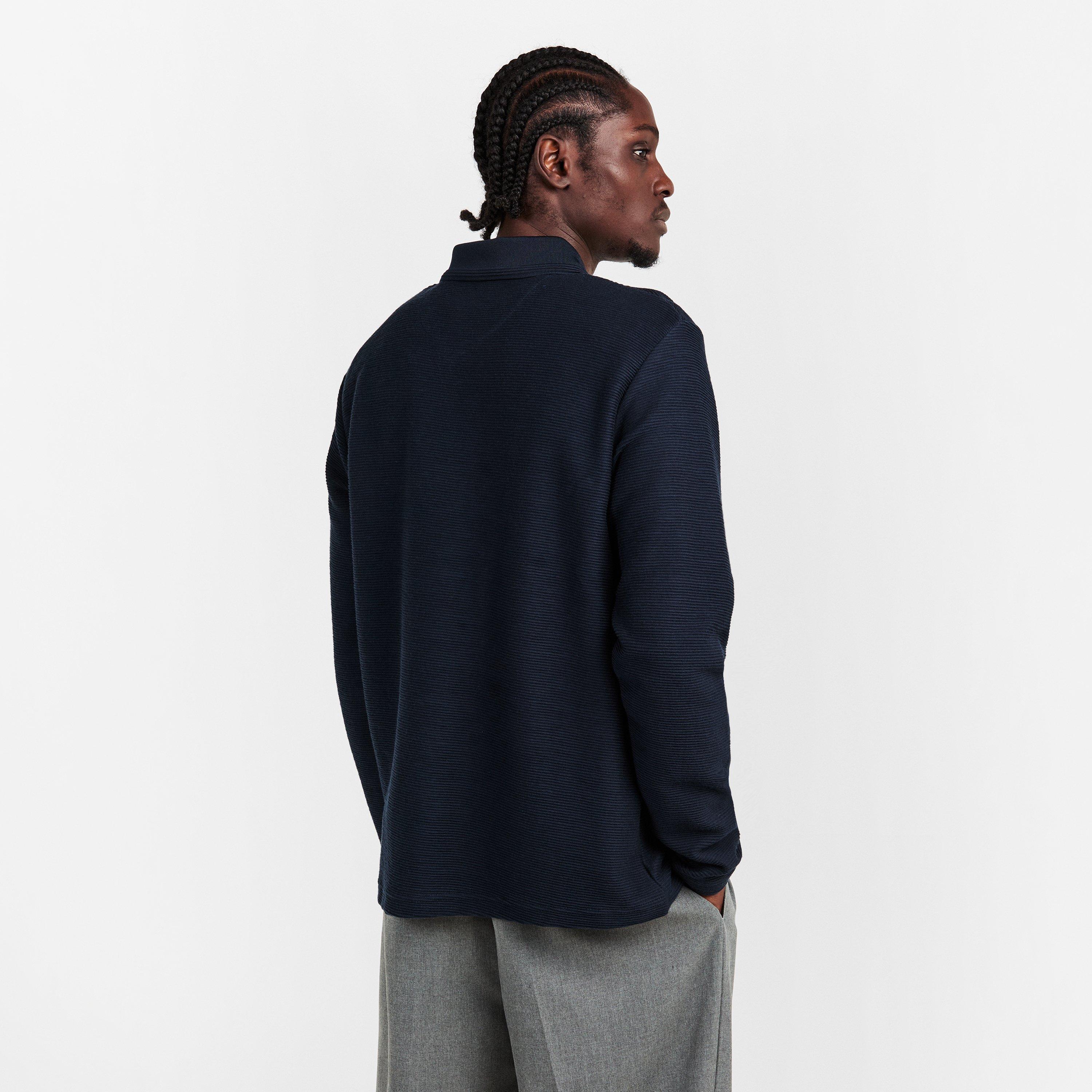 Navy 002 - Prevu - Mens Ottoman Polo Shirt - 4