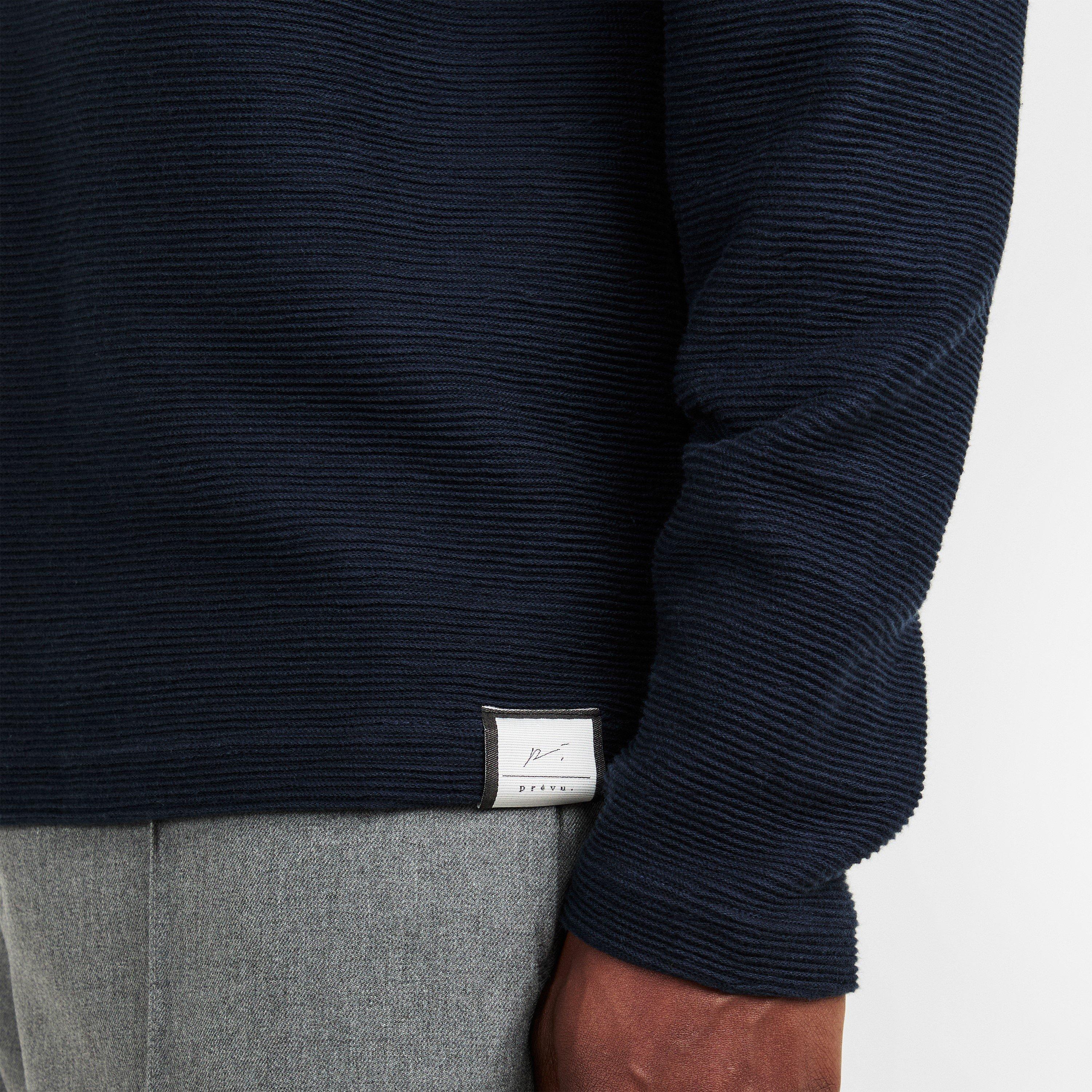 Navy 002 - Prevu - Mens Ottoman Polo Shirt - 5