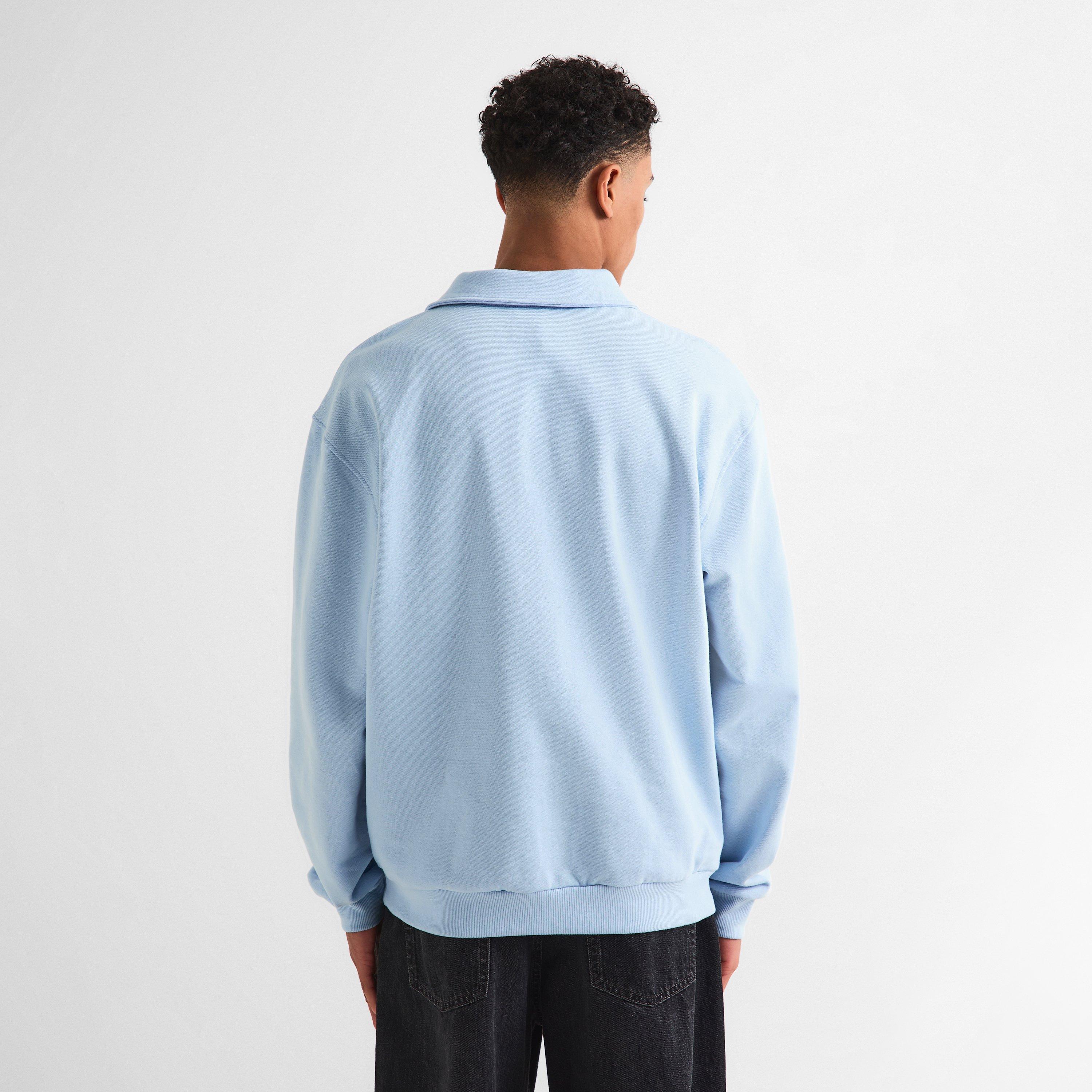Light Blue - Moschino - Men's Long Sleeve Polo Shirt - 4