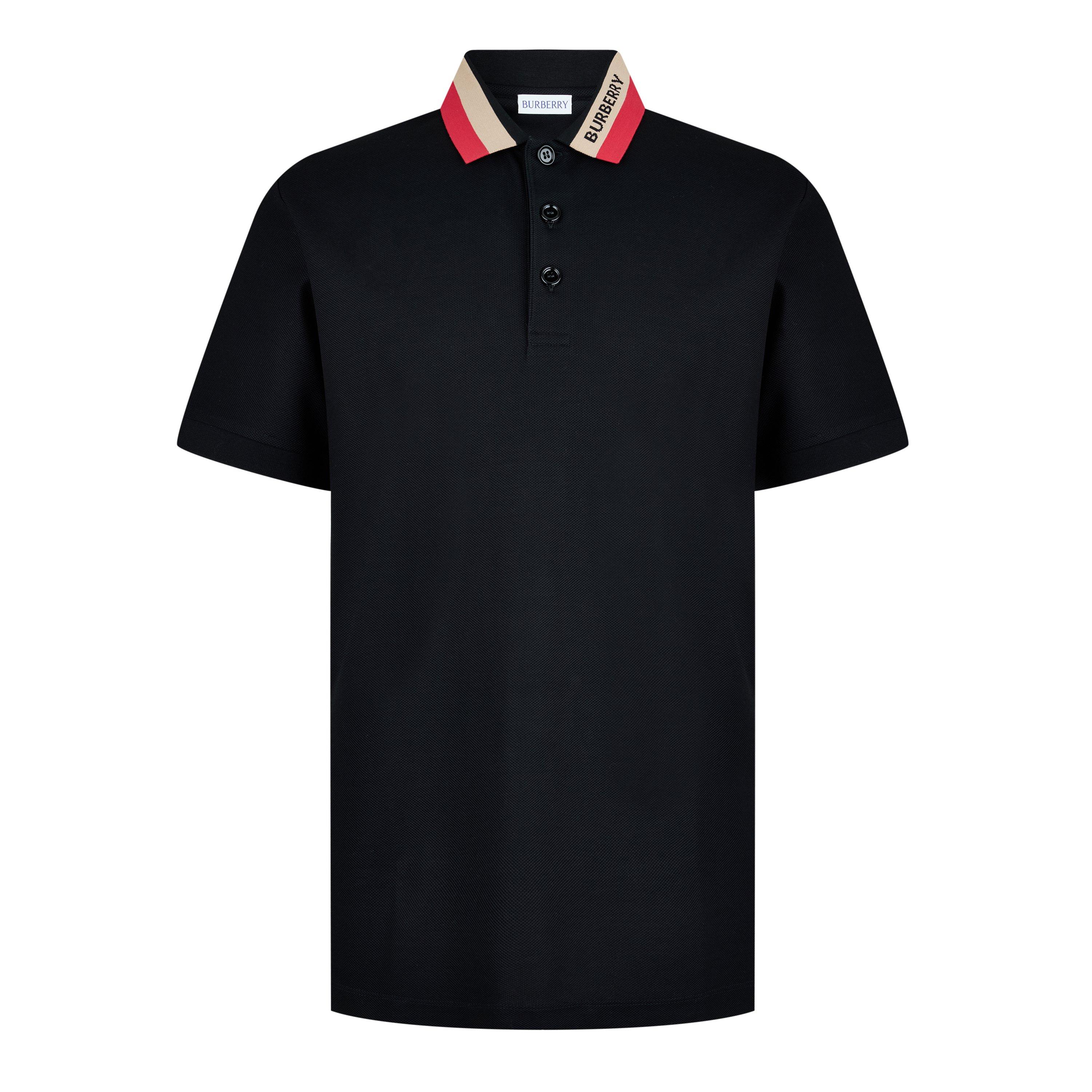 Black - Burberry - Logo Polo Shirt - 1