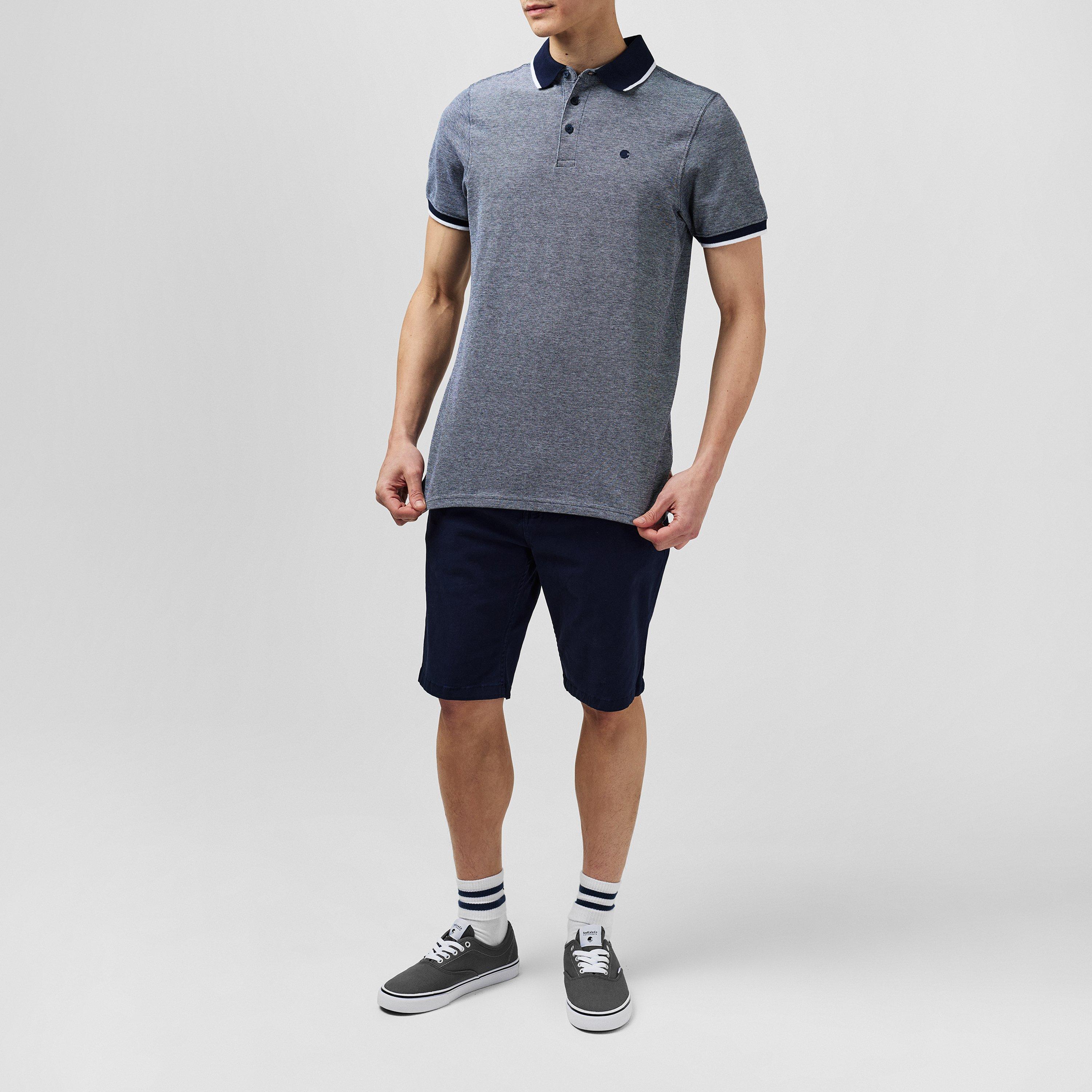 Navy/White - SoulCal - Pique Polo Shirt Mens - 6