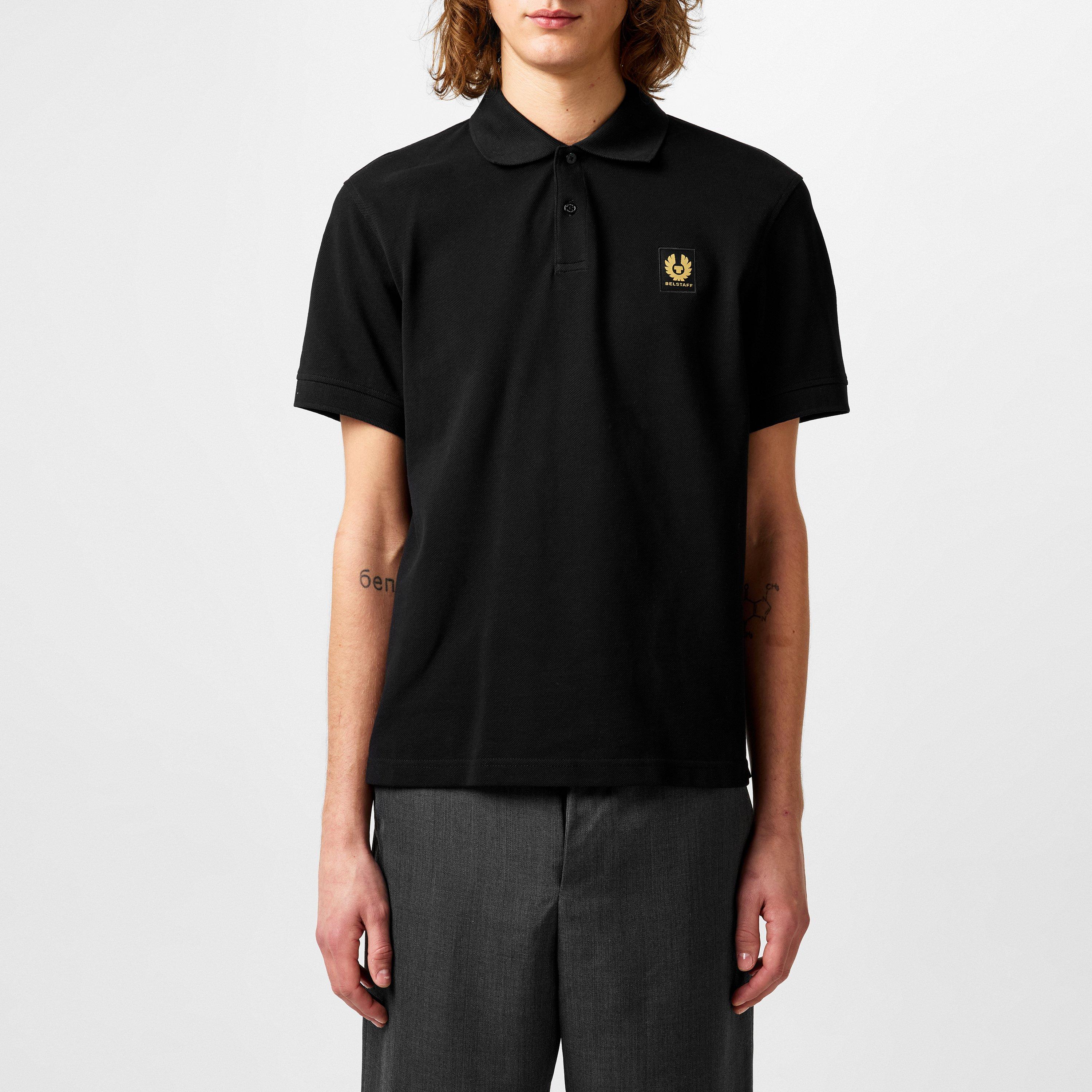 Black - Belstaff - Cotton Pique Polo - 3