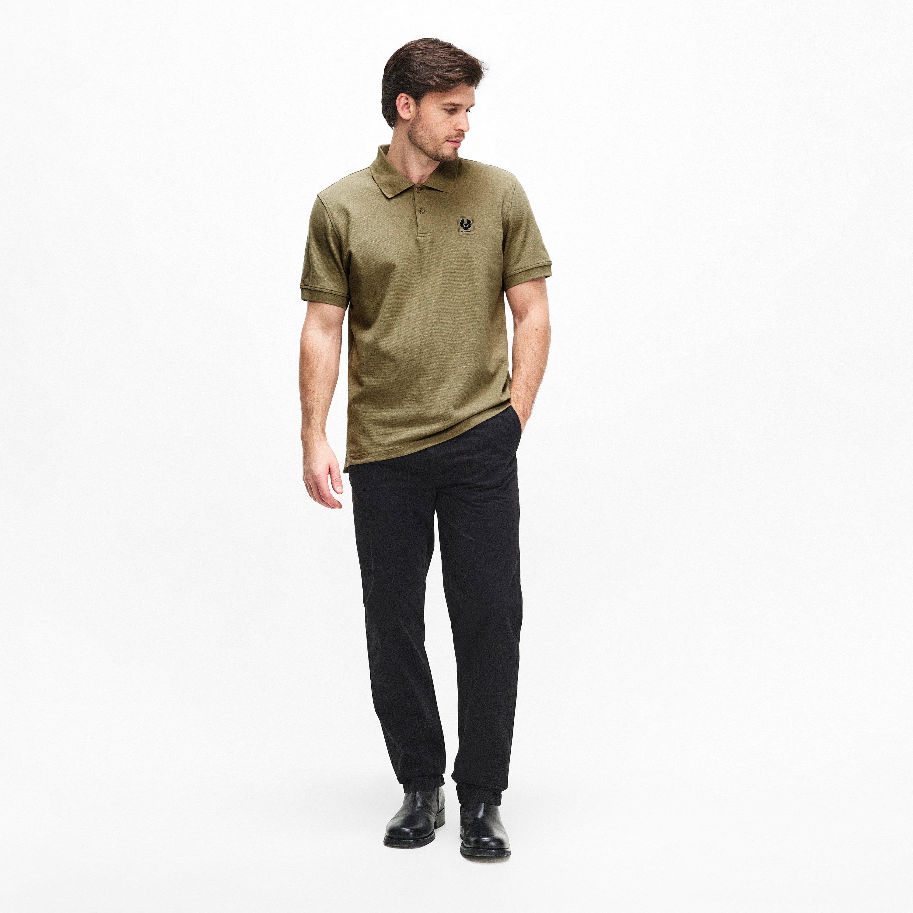 Fatigue Green - Belstaff - Cotton Pique Polo - 6
