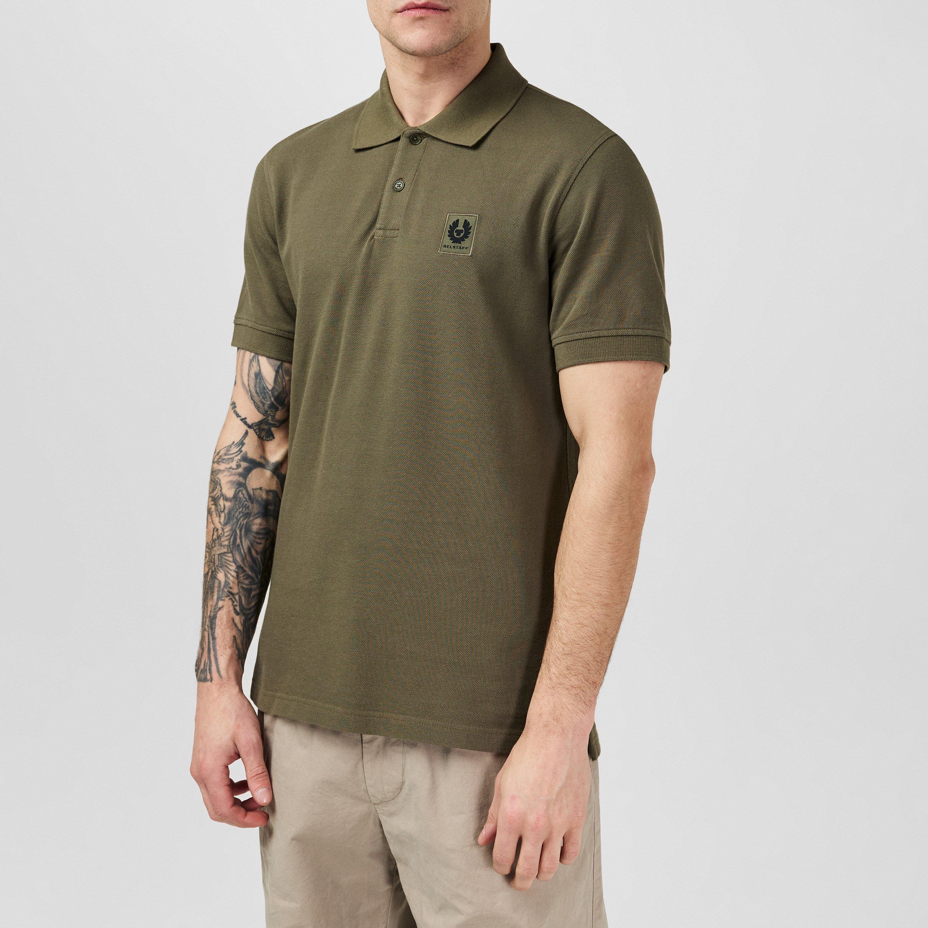 Surplus Green - Belstaff - Cotton Pique Polo - 3