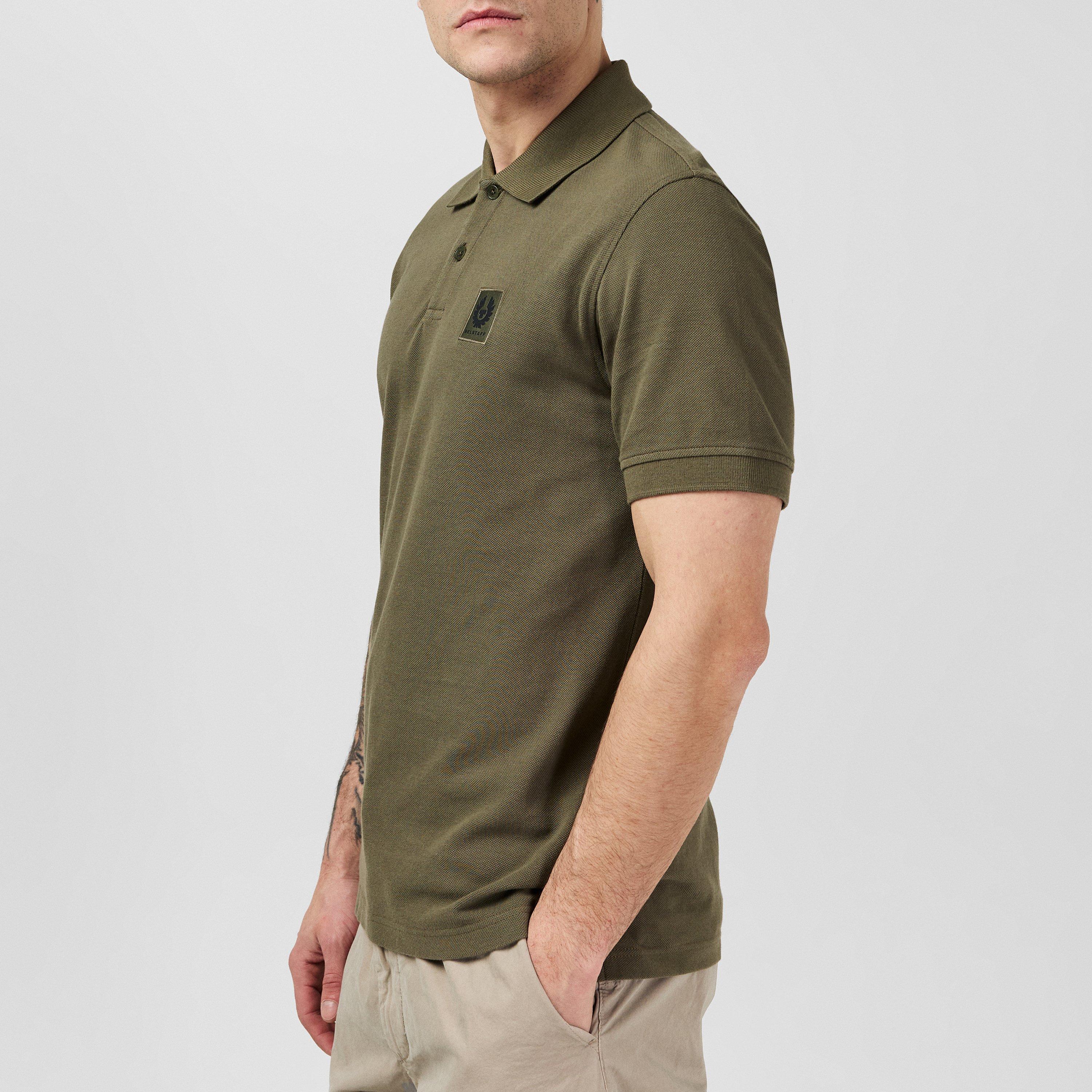 Surplus Green - Belstaff - Cotton Pique Polo - 5