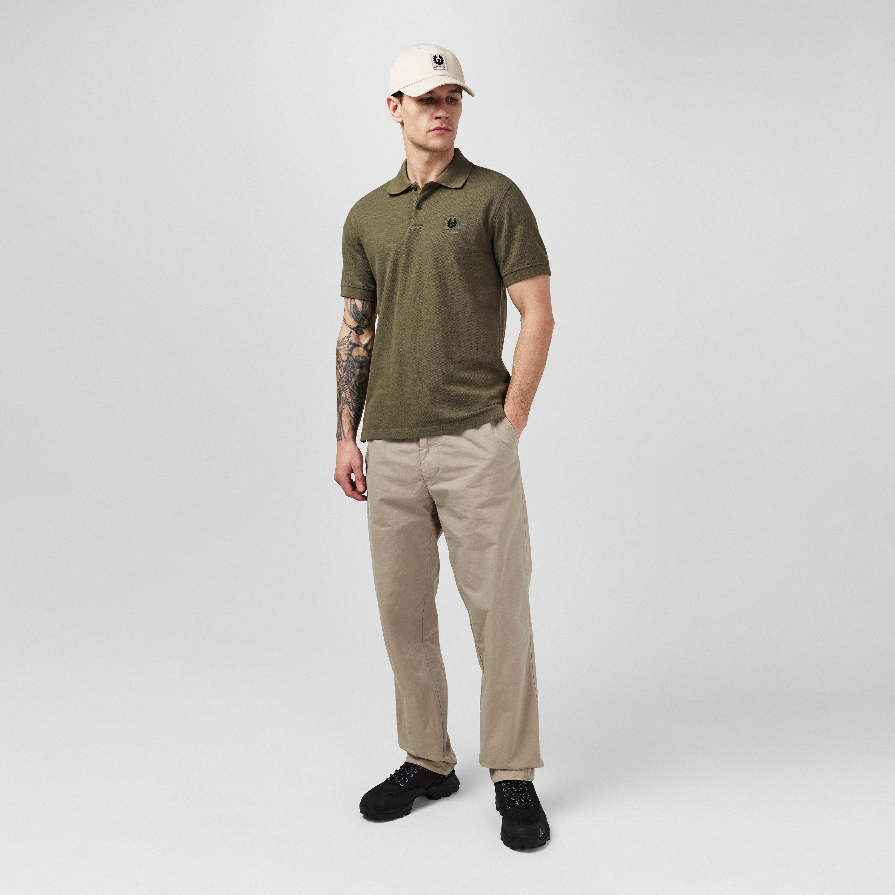 Surplus Green - Belstaff - Cotton Pique Polo - 6