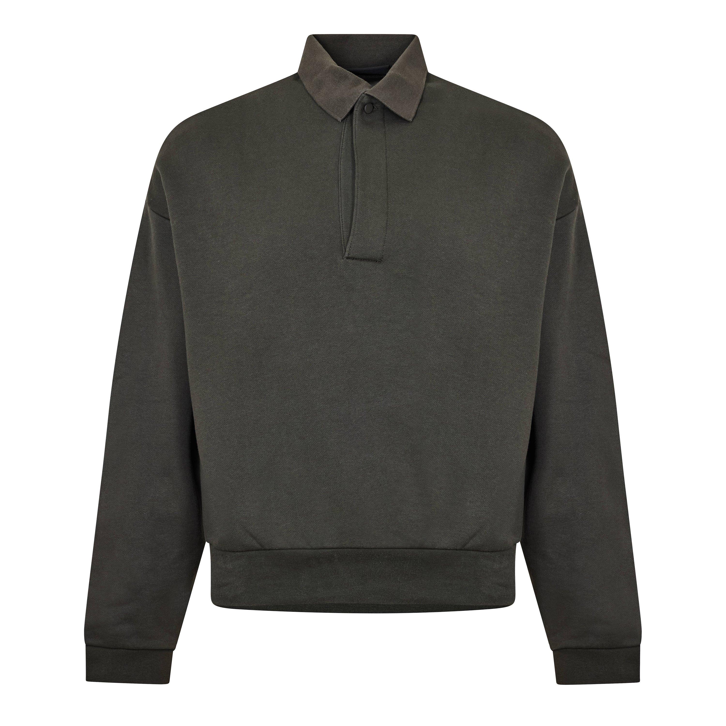 Ink - Fear Of God Essentials - Men's Long Sleeve Polo Shirt - 1