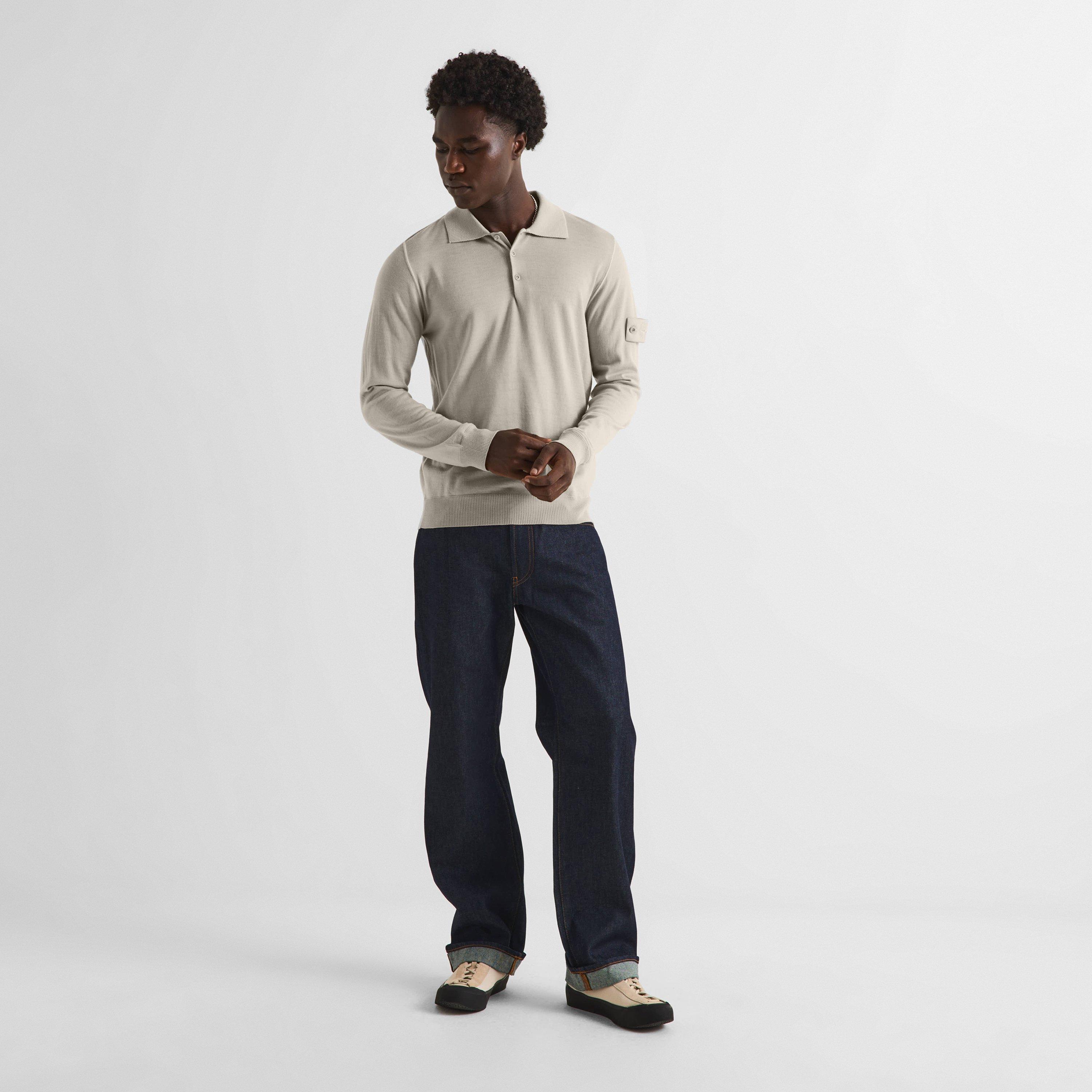 Beige V0090 - Stone Island - Stone GH LS Polo Sn64 - 6