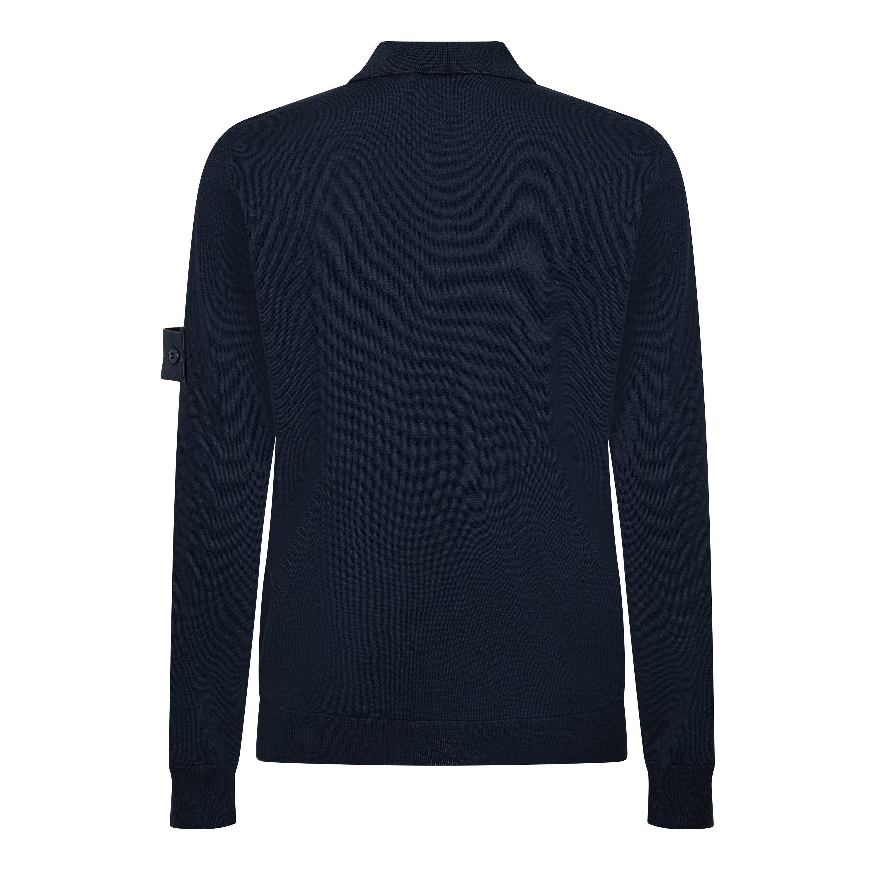 Navy V0020 - Stone Island - Stone GH LS Polo Sn64 - 2