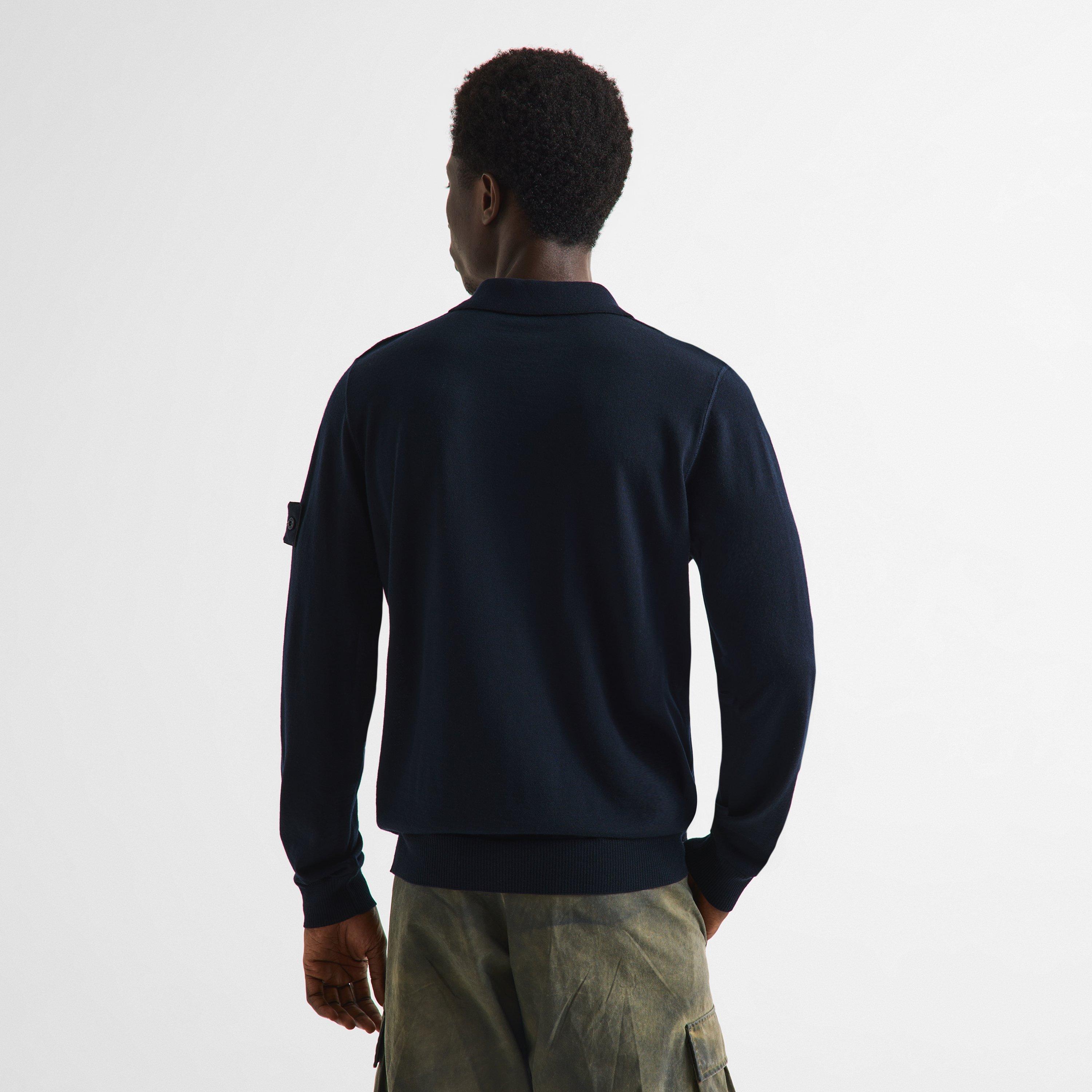 Navy V0020 - Stone Island - Stone GH LS Polo Sn64 - 4