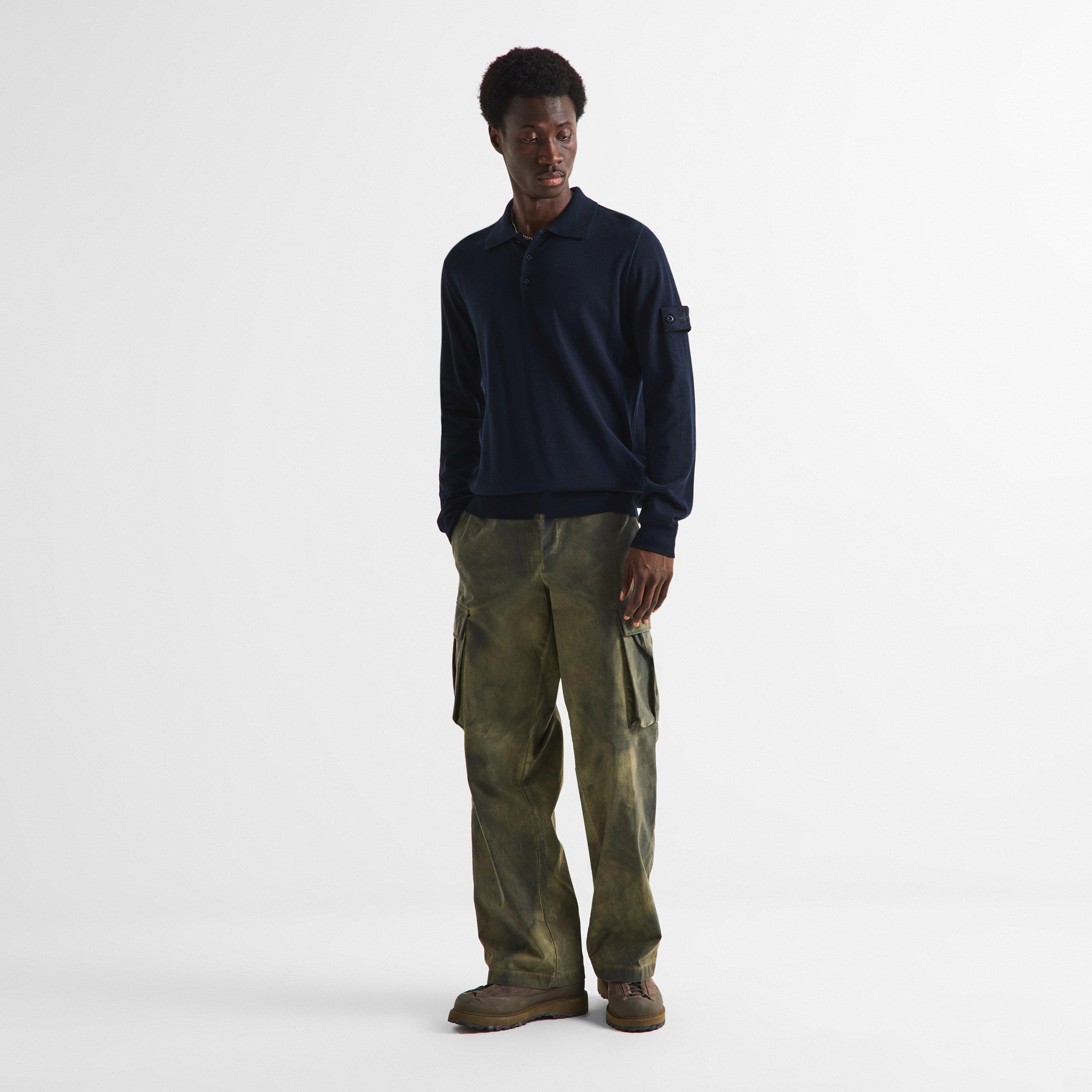 Navy V0020 - Stone Island - Stone GH LS Polo Sn64 - 5
