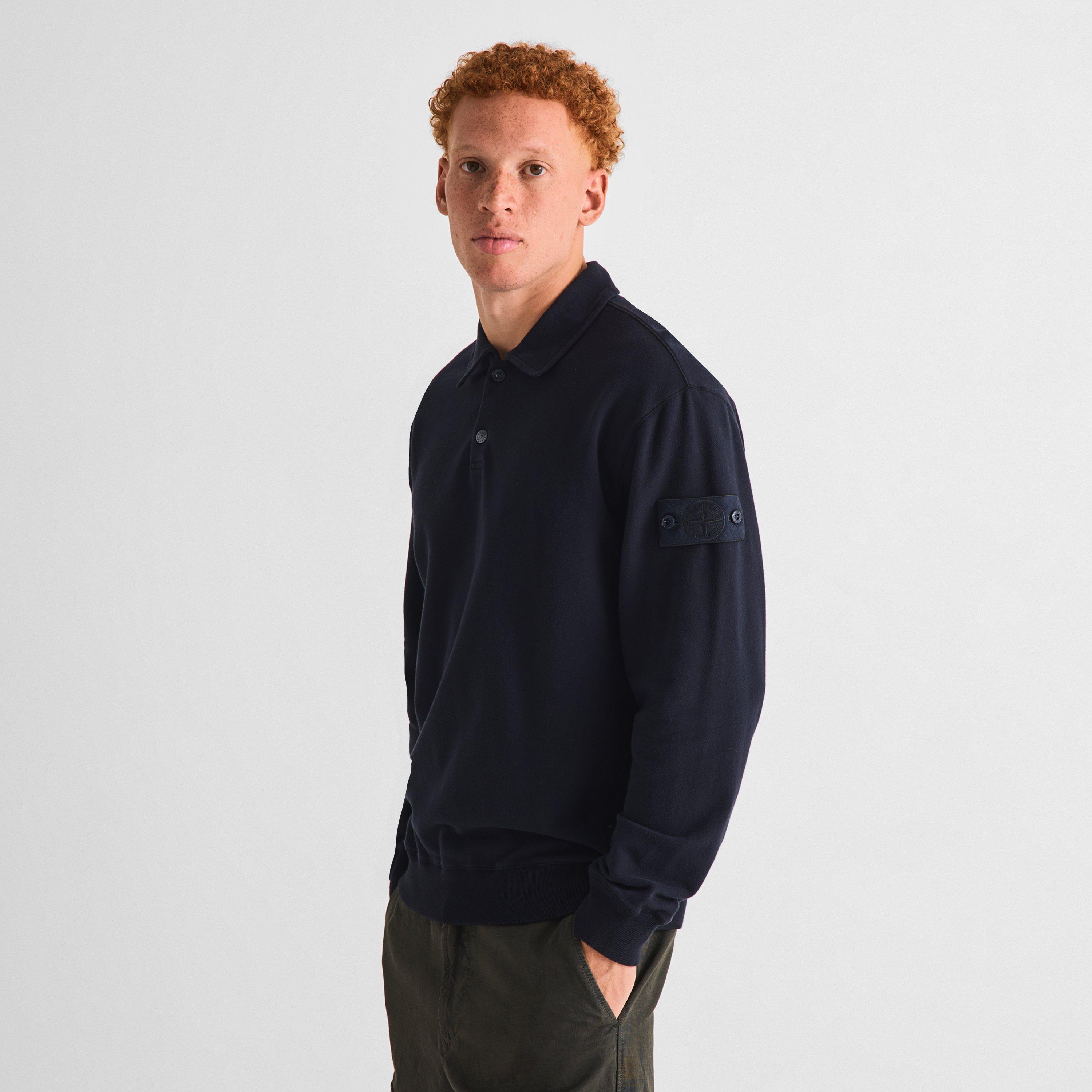 Navy V0020 - Stone Island - Stone GH LS Polo Sn64 - 3