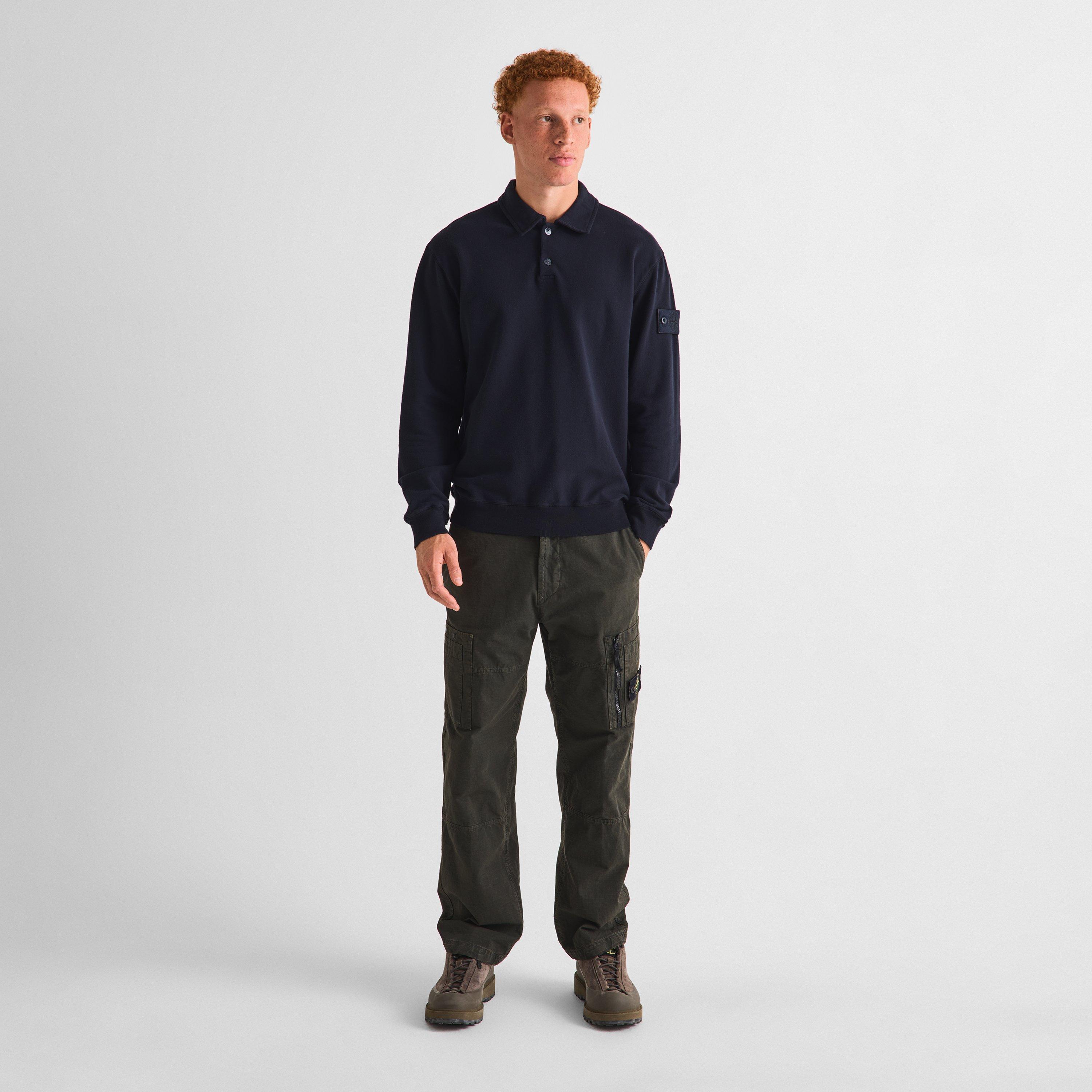 Navy V0020 - Stone Island - Stone GH LS Polo Sn64 - 6
